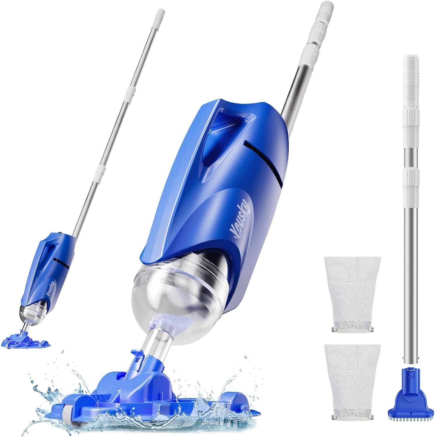 Yousky YPH-H10US Handheld Pool Vacuum Cleaner for Above Ground and Inground Pools