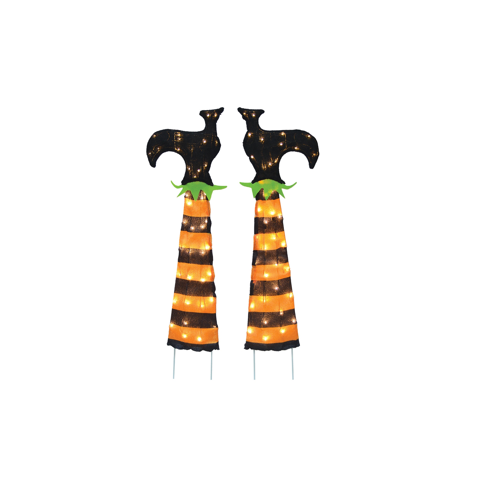ProductWorks PW-76253 3-ft Yard stake Lighted Witch Yard decoration