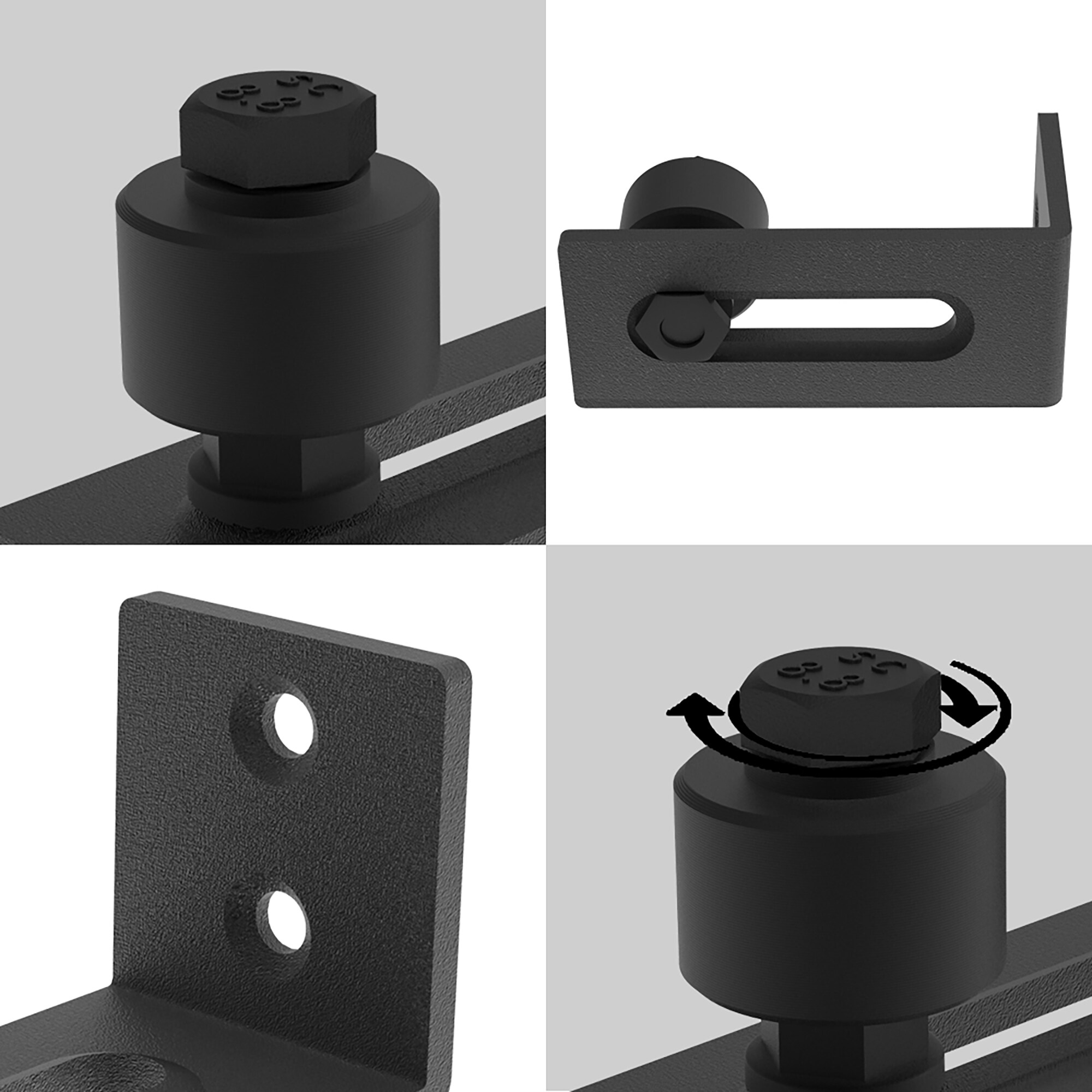 Clihome X0023A4F3T-LTC Barn-Door-Roller-Kits - View #6
