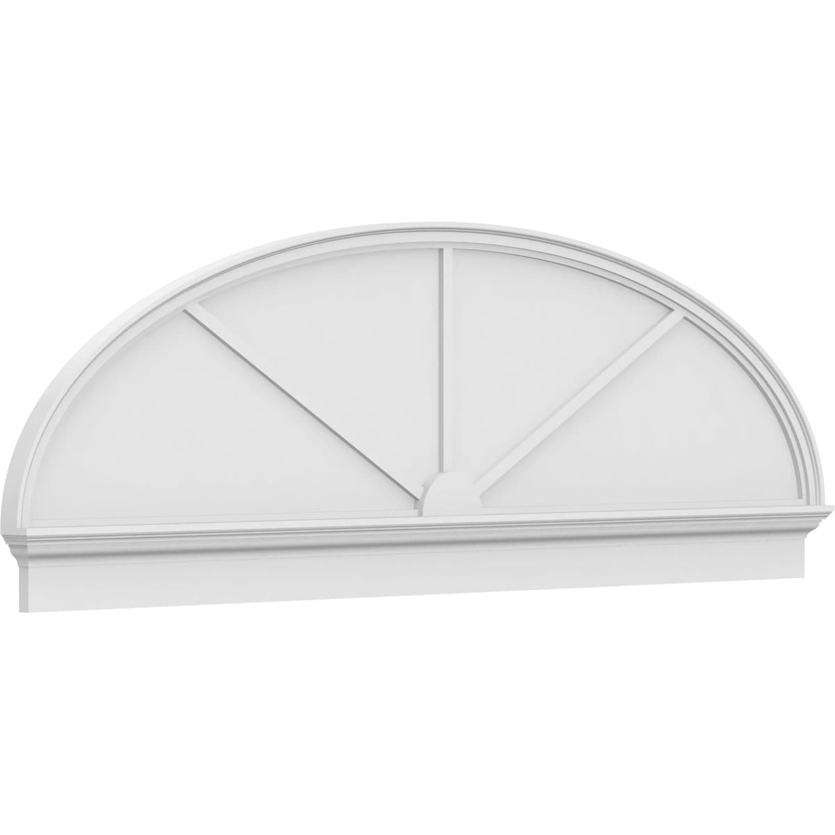 Ekena Millwork PEDPC086X285ELL03 89.5-Inches W x 28.375-Inches L PVC Pediment