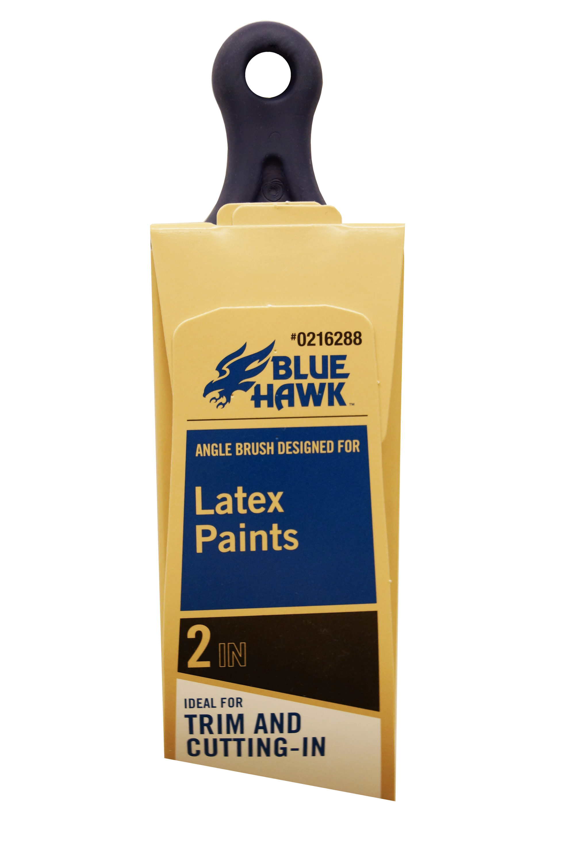 10 BLUE HAWK 2 ANGLED PAINT BRUSH BRUSHES LATEX TRIM CUTTING IN