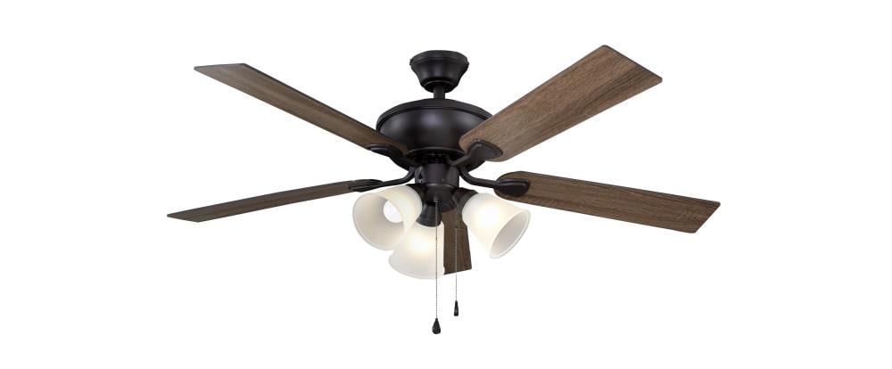 Harbor Breeze Sailor Bay 52 In Bronze Led Ceiling Fan 5 Blade The Fans Department At Com - Patriot Lighting Ceiling Fan Remote Control