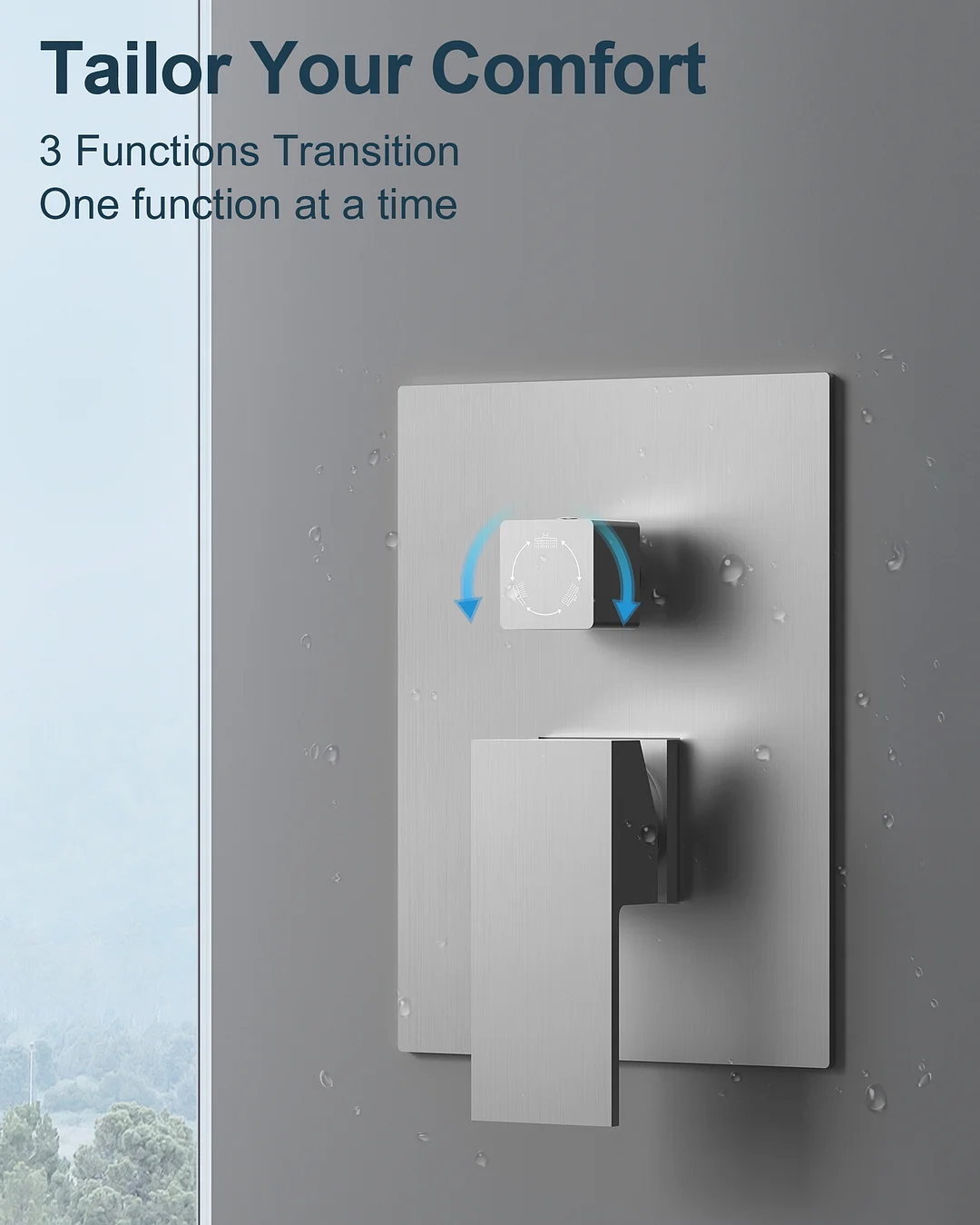 GRANDJOY SGF10GJ-66-BL12 Showerhead-Bar-Panels - View #9