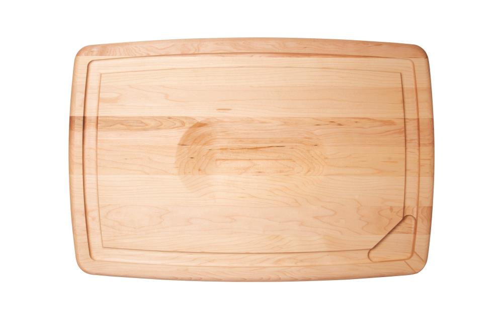 Stylish 12-in L x 17.25-in W Wood Cutting Board in Brown | A-904