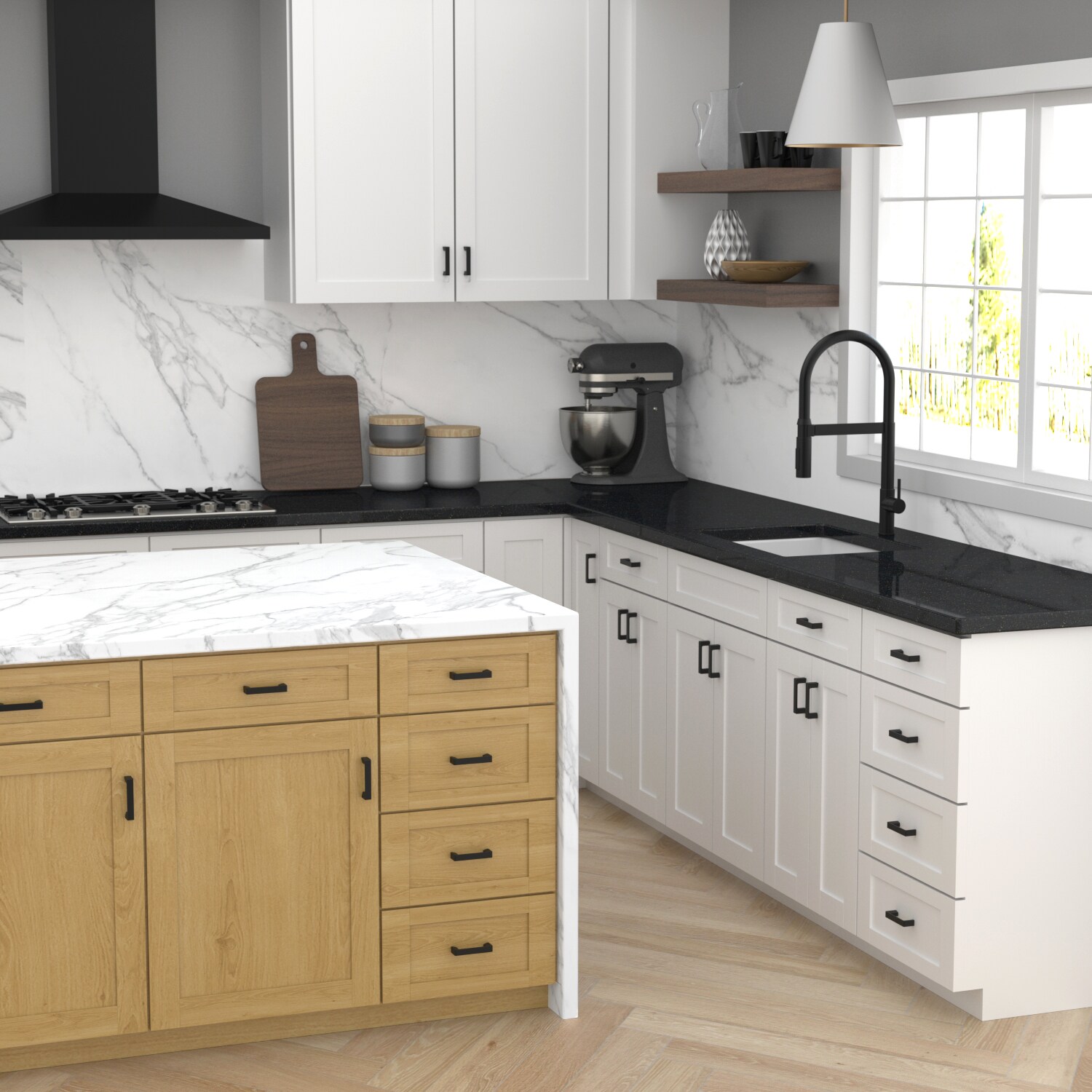 Origin 21 CAB-076-R2122-MB-6P Cabinet-Pulls - View #4