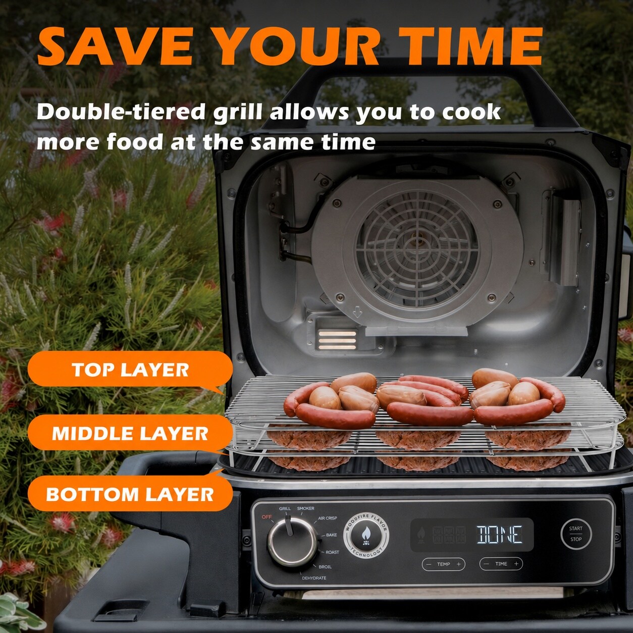 JVFCXXV LJV0713C112 Gas-Grill-Cookgrates-Warmracks - View #4