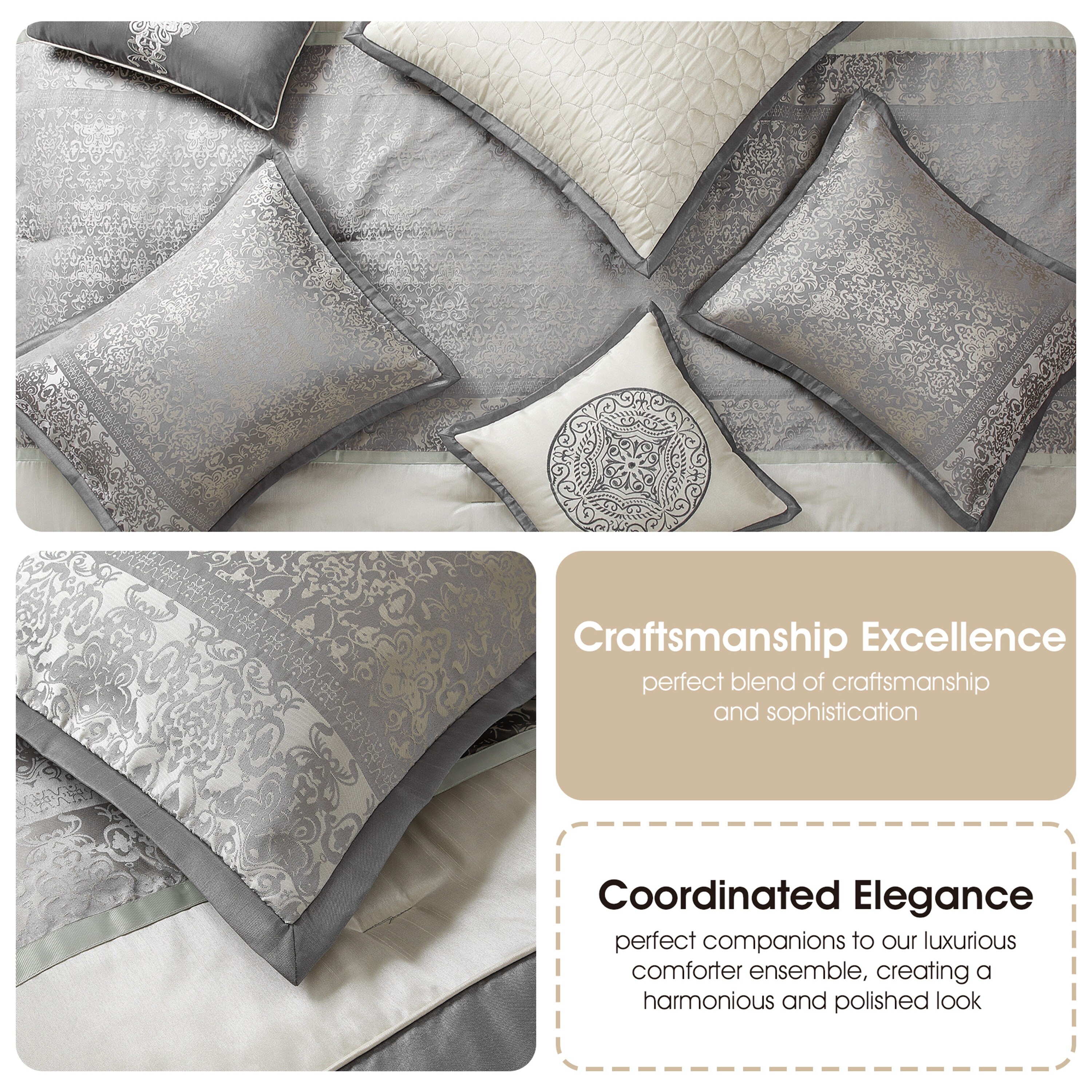 Nanshing ARABESQ8X-CK-GRY bedding - View #5