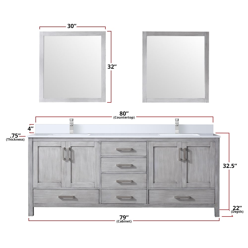 Lexora LVJ80DD311 Bath-Vanity-Combo - View #4