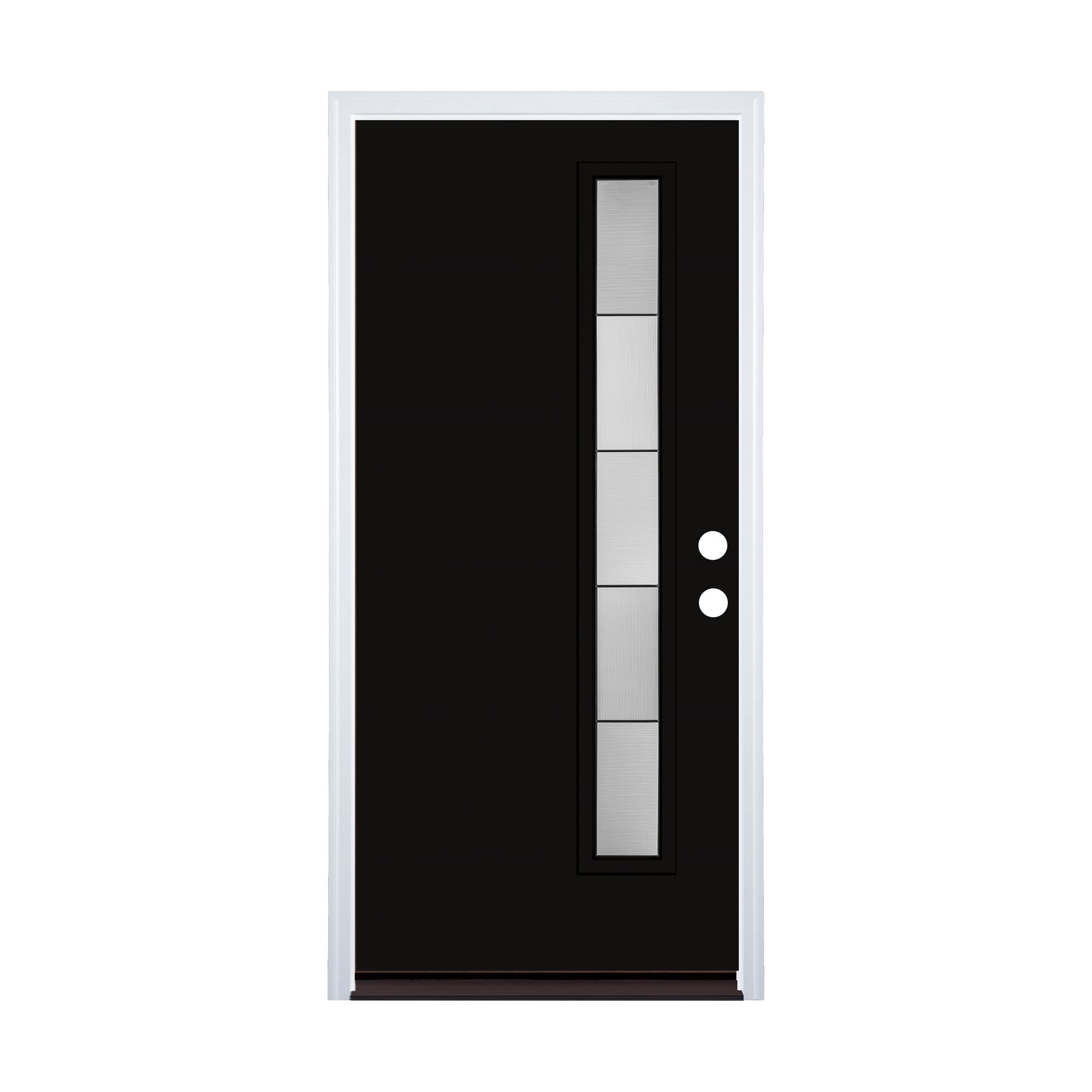 Therma-Tru AXIS 36-in x 80-in Fiberglass Pulse Lite Painted Prehung Front Door with Brickmould Insulating Core