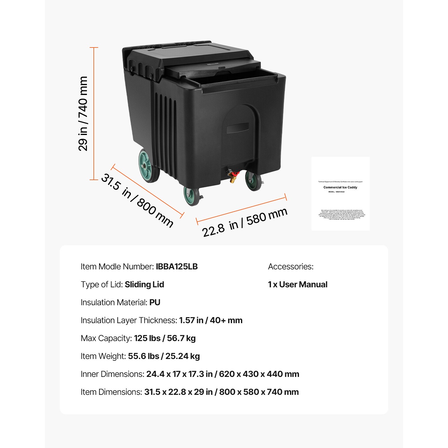 VEVOR SCSYCBC125LB06909V0 Ice-Buckets - View #7