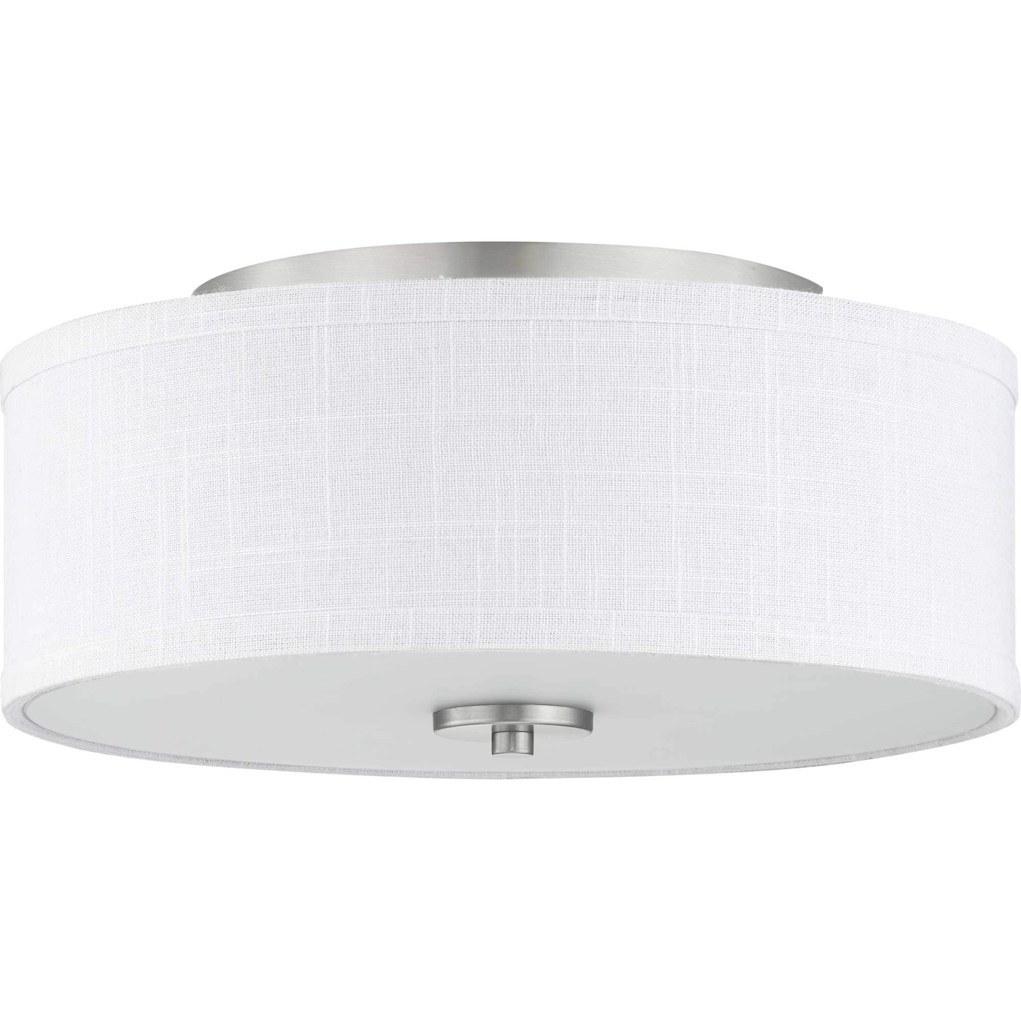 Progress Lighting P350130-009 Inspire 2 -Light 13-in Brushed Nickel Flush Mount Light