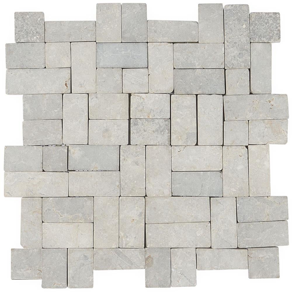 Artmore Tile EXT3RD105014 Sample - Landscape Gray 3-in x 6-in Natural Glass/Metal/Stone Wall Tile