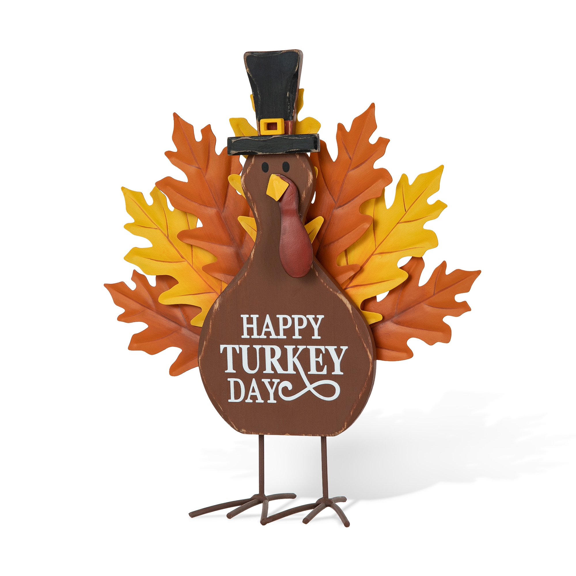 Glitzhome 2006000090 12.25-Inches Turkey Free standing decoration