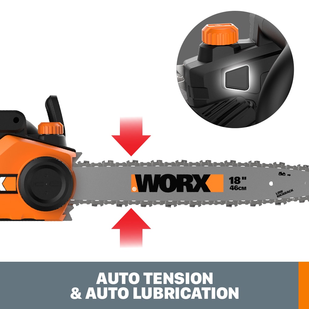 WORX 18 in Corded Electric 15 Amp Chainsaw in the Chainsaws