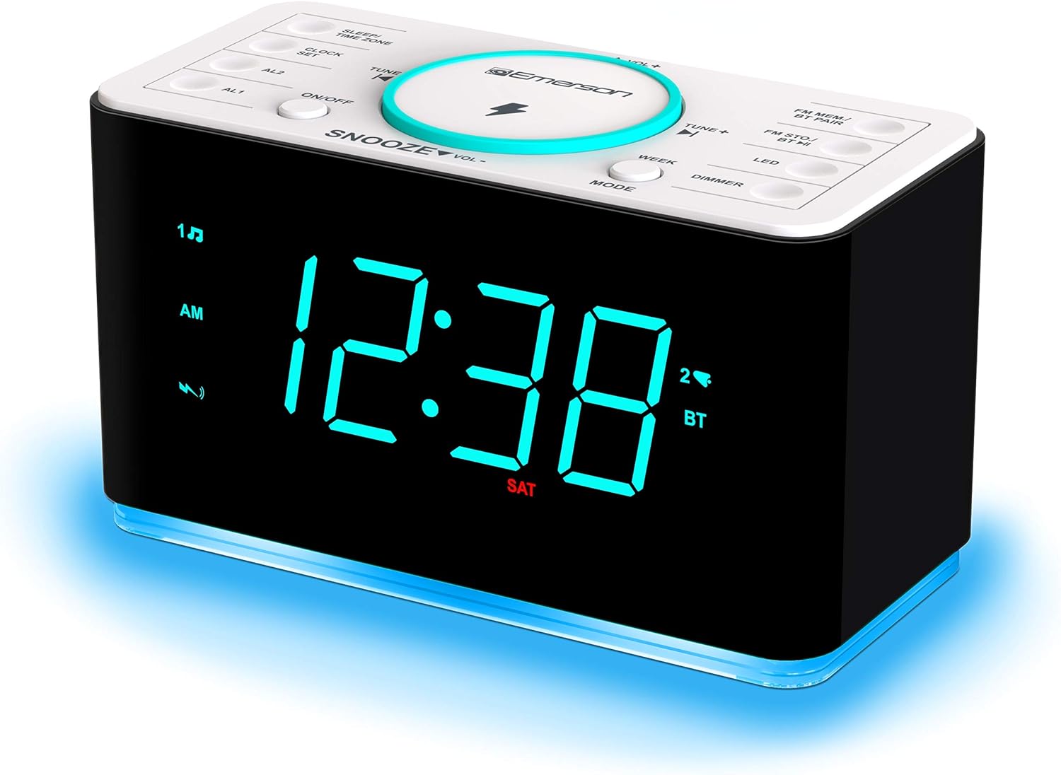 Emerson Radio ER100401 SmartSet Digital Rectangle Tabletop Contemporary with Alarm