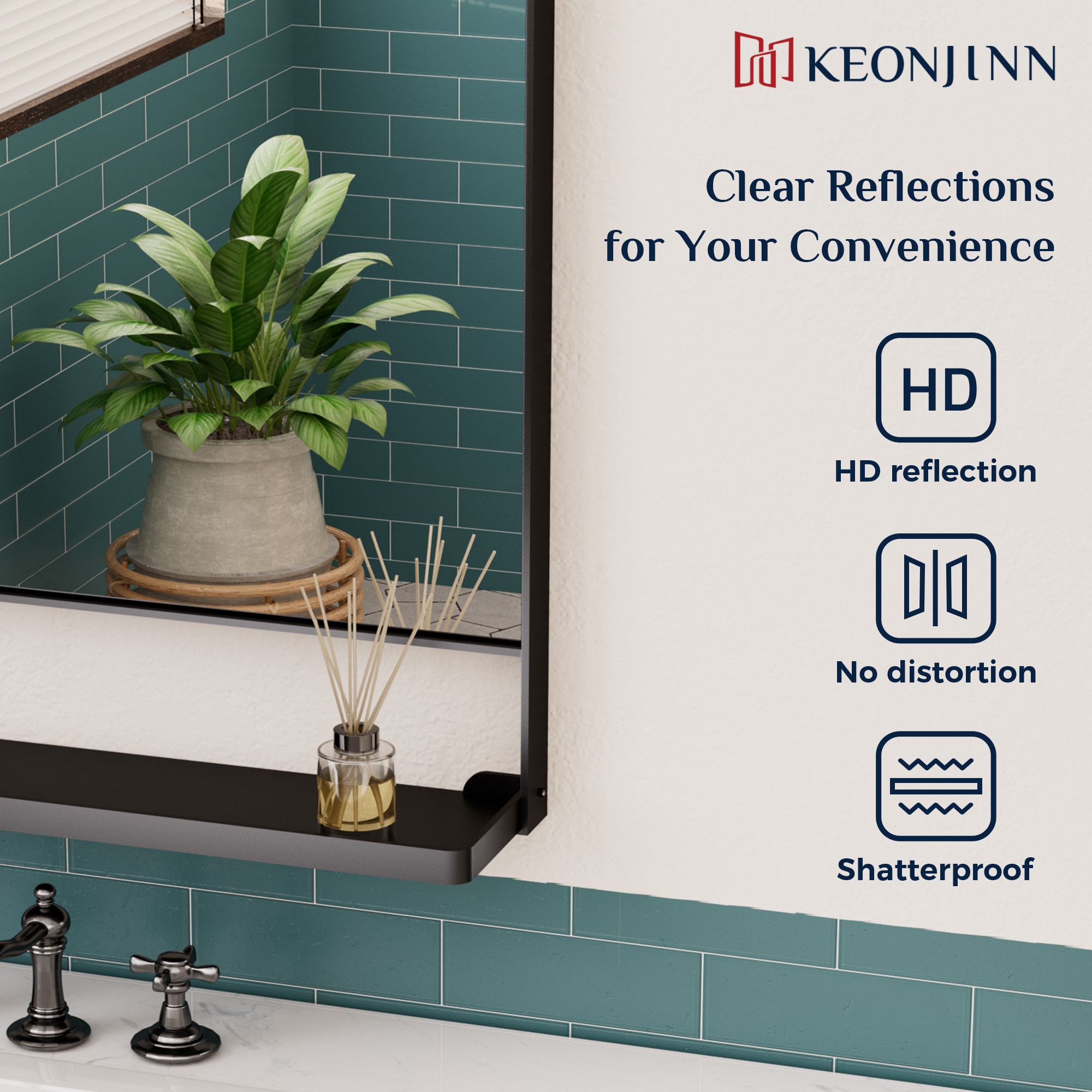 Keonjinn LW-JZ-ZWJJ-5576-BK Decor-Mirrors - View #7