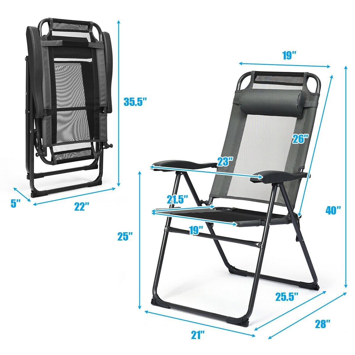 Forclover HBV-270GR-2 Patio-Chairs - View #9