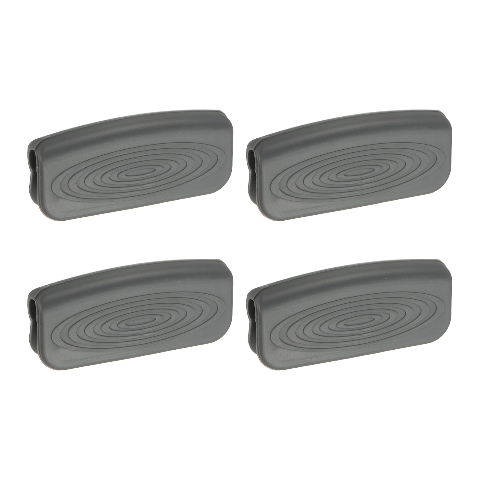Unique Bargains 4pcs Silicone Assist Hot Pan Handle Holder Hot Skillet Handle Covers Pot Holder Sleeve Non-Slip Heat Resistant for Kitchen Pot Frying Pans Cookware Gray