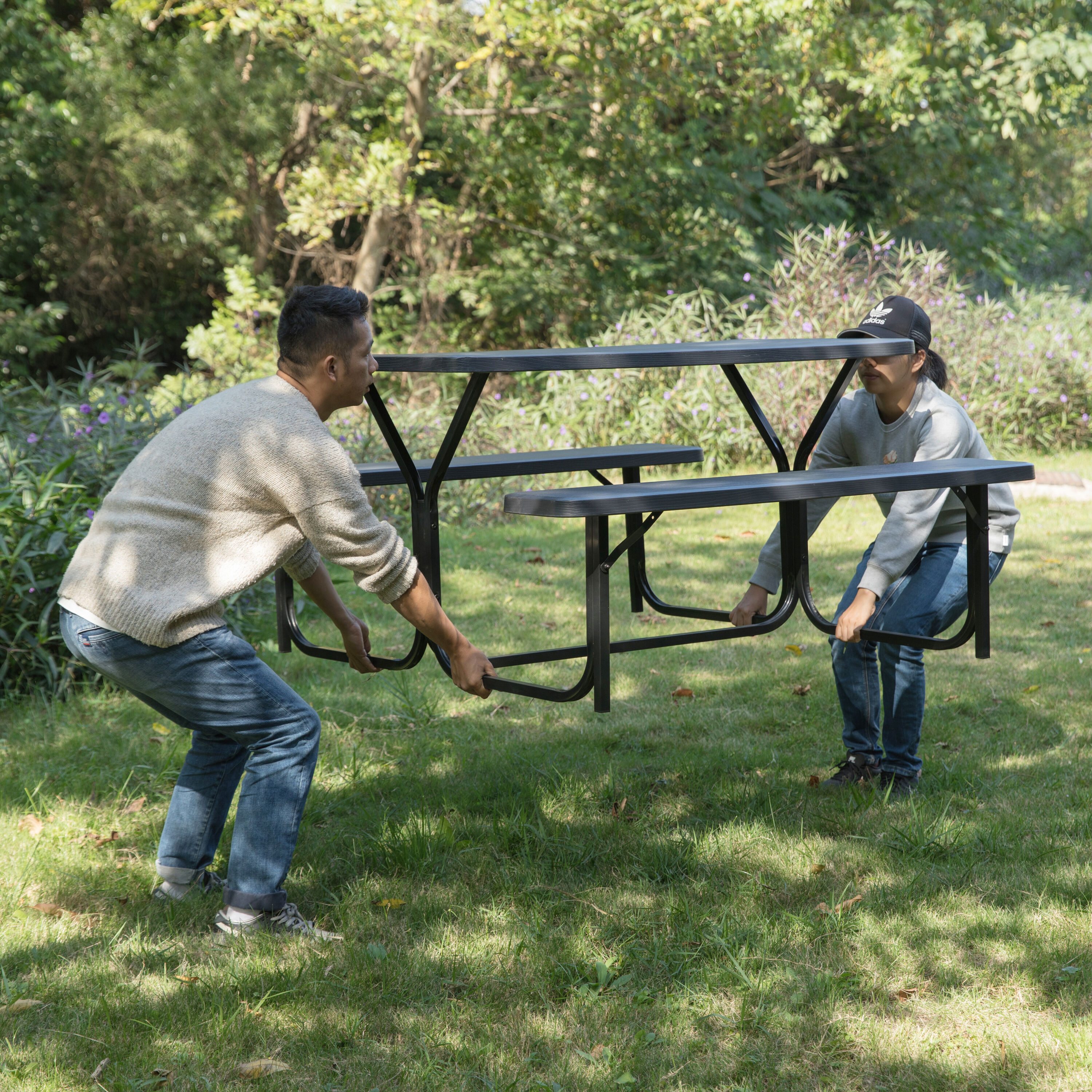 Gardenised QI004447GY Picnic-Tables - View #8
