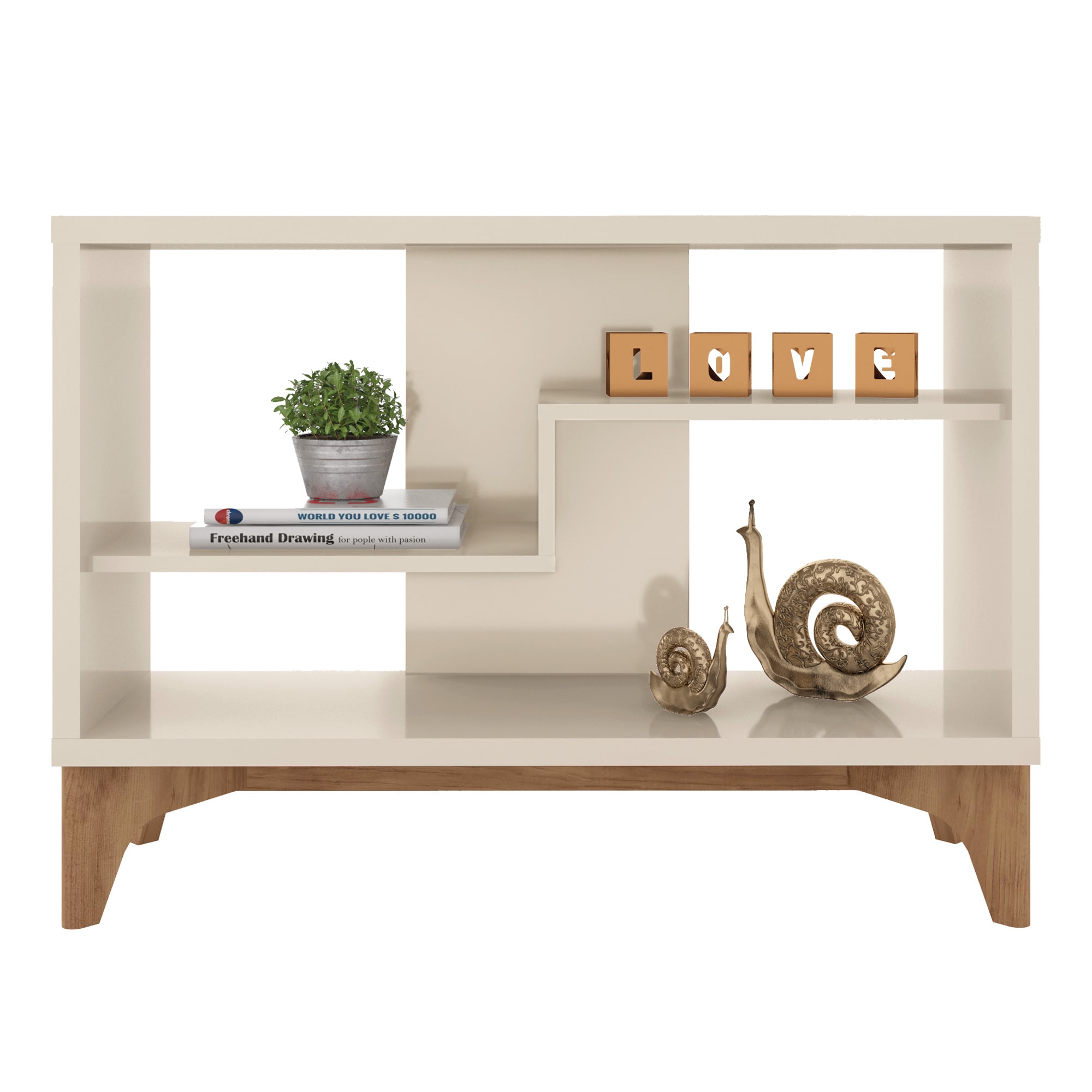 Manhattan Comfort Gowanus Contemporary/Modern Off White Sideboard at ...