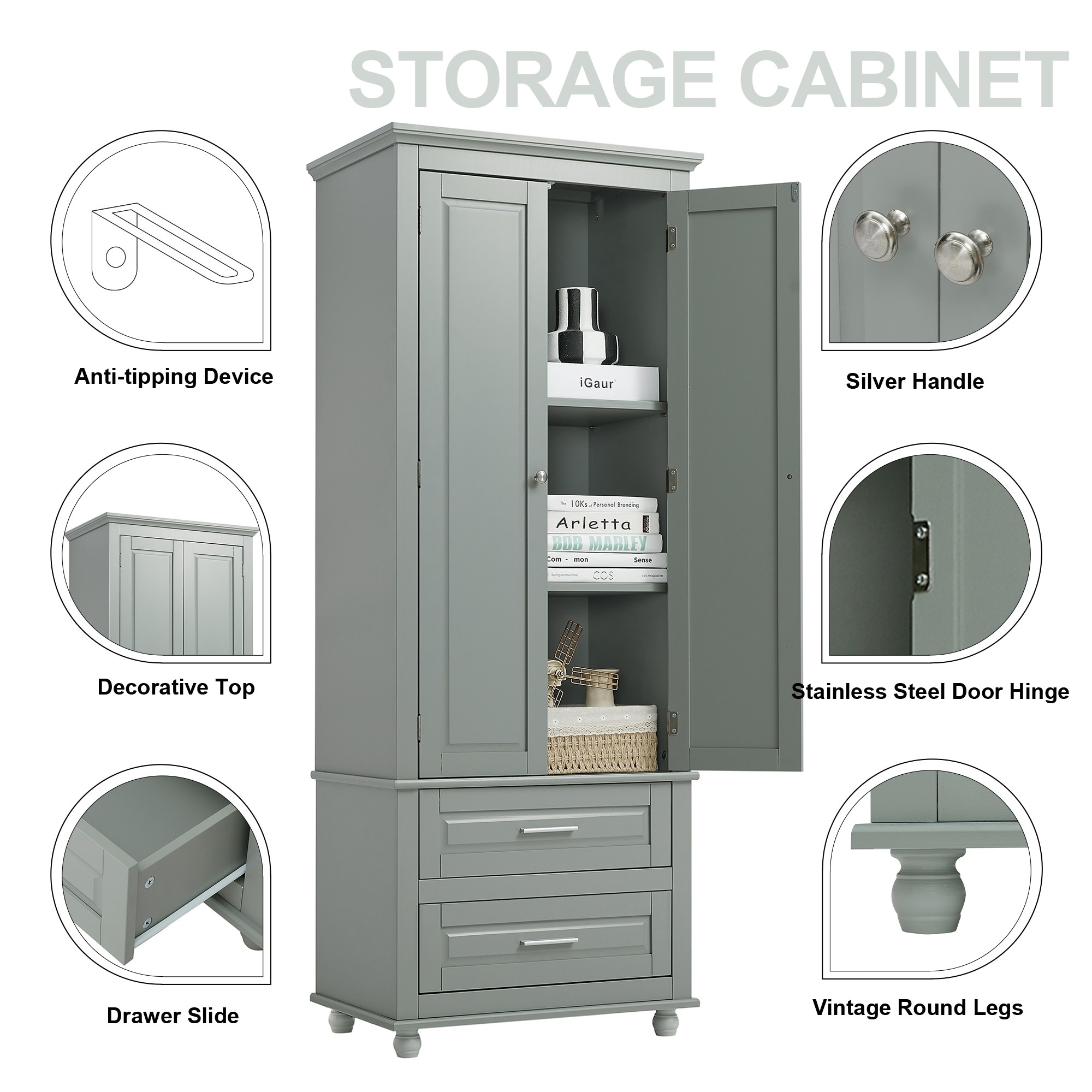 Dimakai DI-BY84A92E3P Utility-Storage-Cabinets - View #7