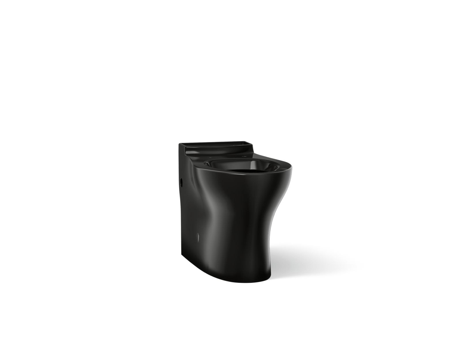 KOHLER K-4326-7 Persuade Black Elongated Chair height Toilet Bowl 12-in Rough-In