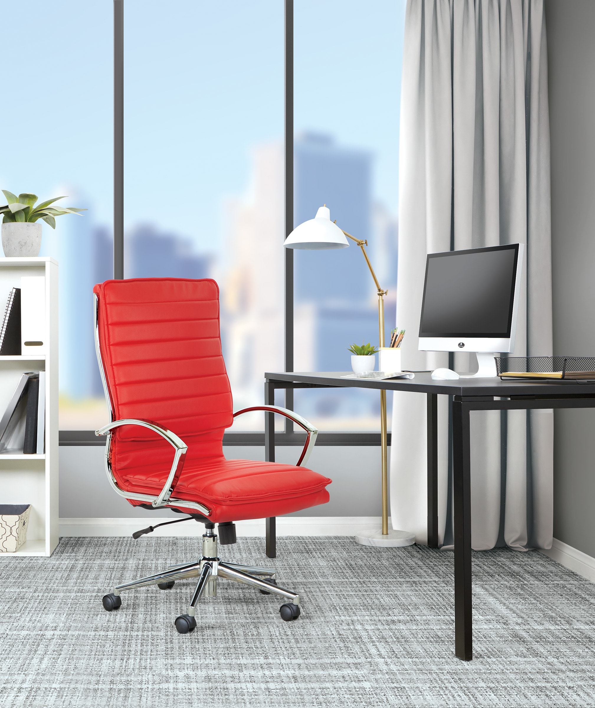 Modern red office chair hotsell