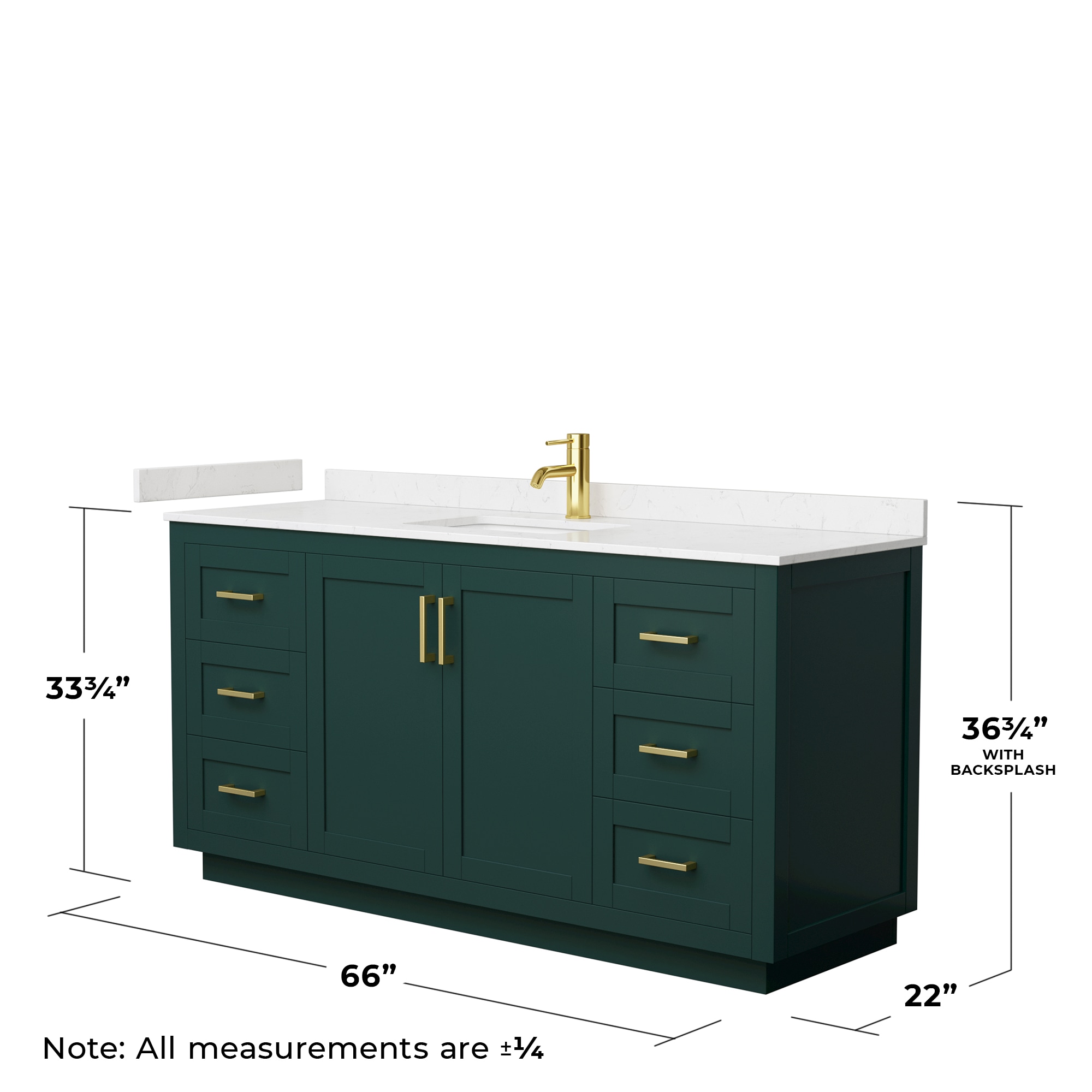 Wyndham Collection WCF292966SGDC2UNSMXX Bath-Vanity-Combo - View #5