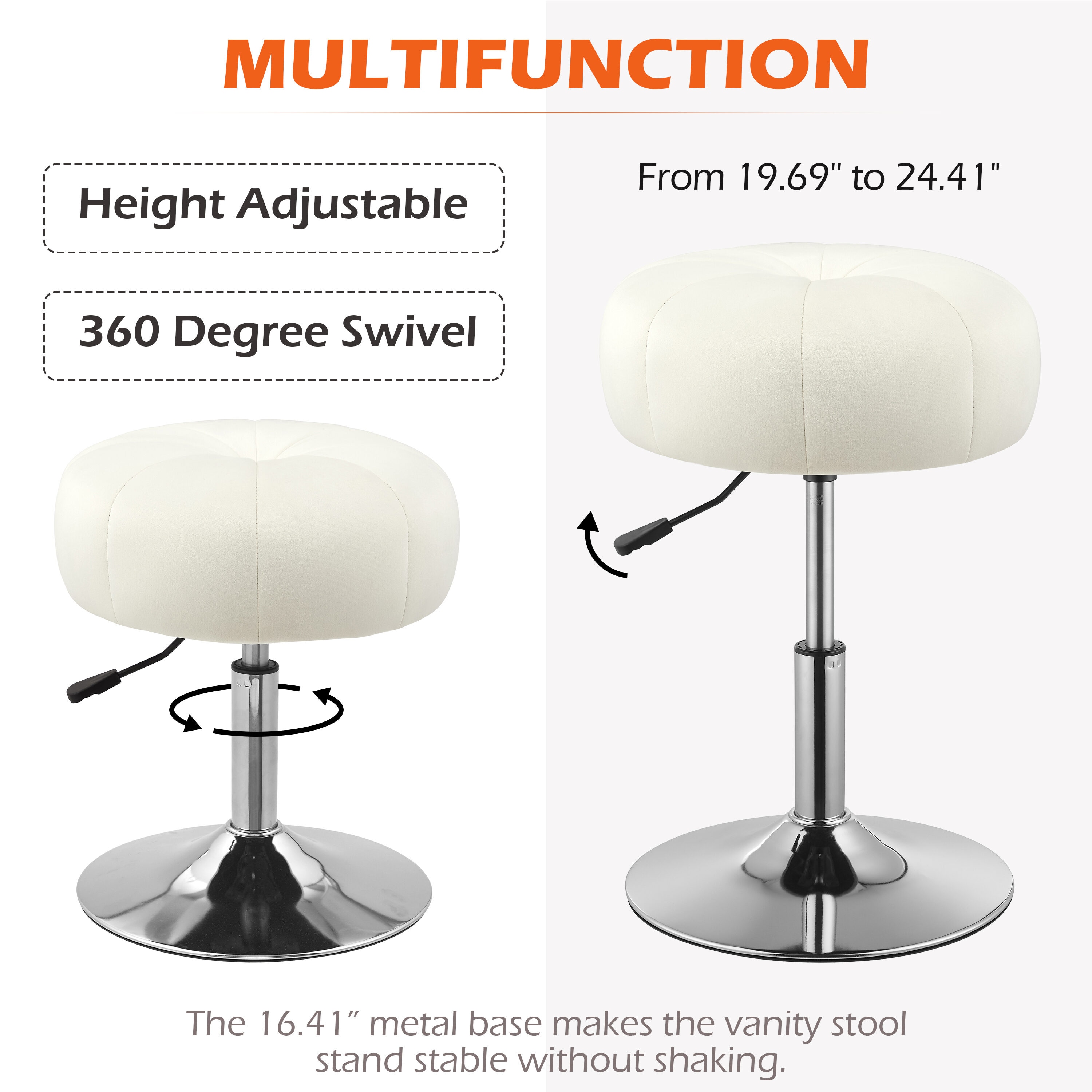 Art Leon OT013-1-OW Vanity-Stools - View #12