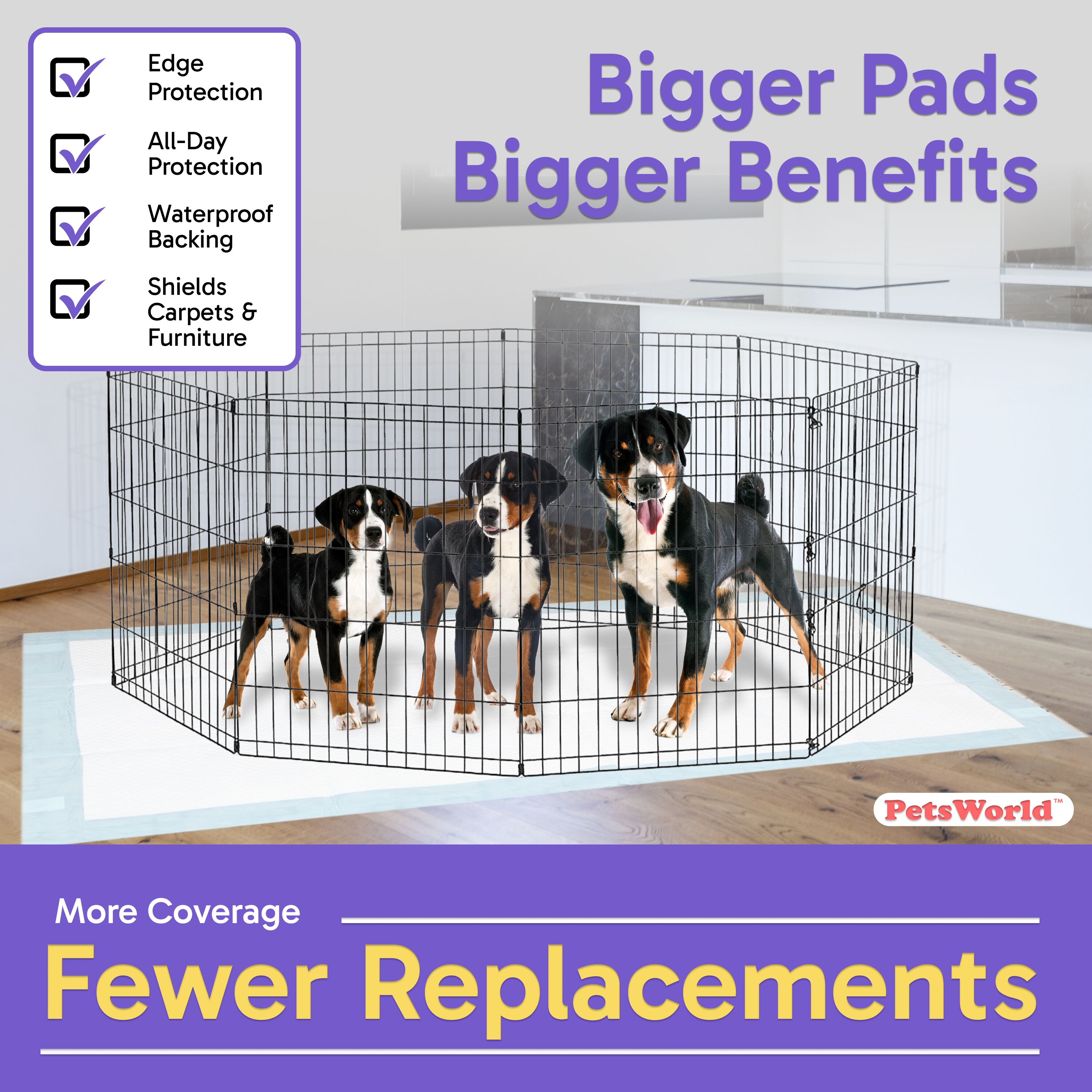PetsWorld PW4099-10-AMZ Puppy-Pads - View #5