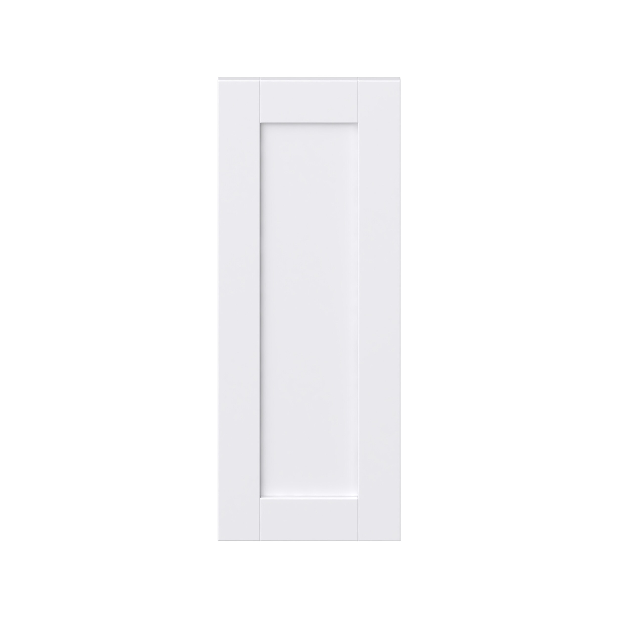 Hugo&Borg DSDR1230-RM Rosemont 12-in W x 30-in H Glacier White Laminate Shaker Base and wall cabinet doors (Fits 12-in x 30-in wall box )