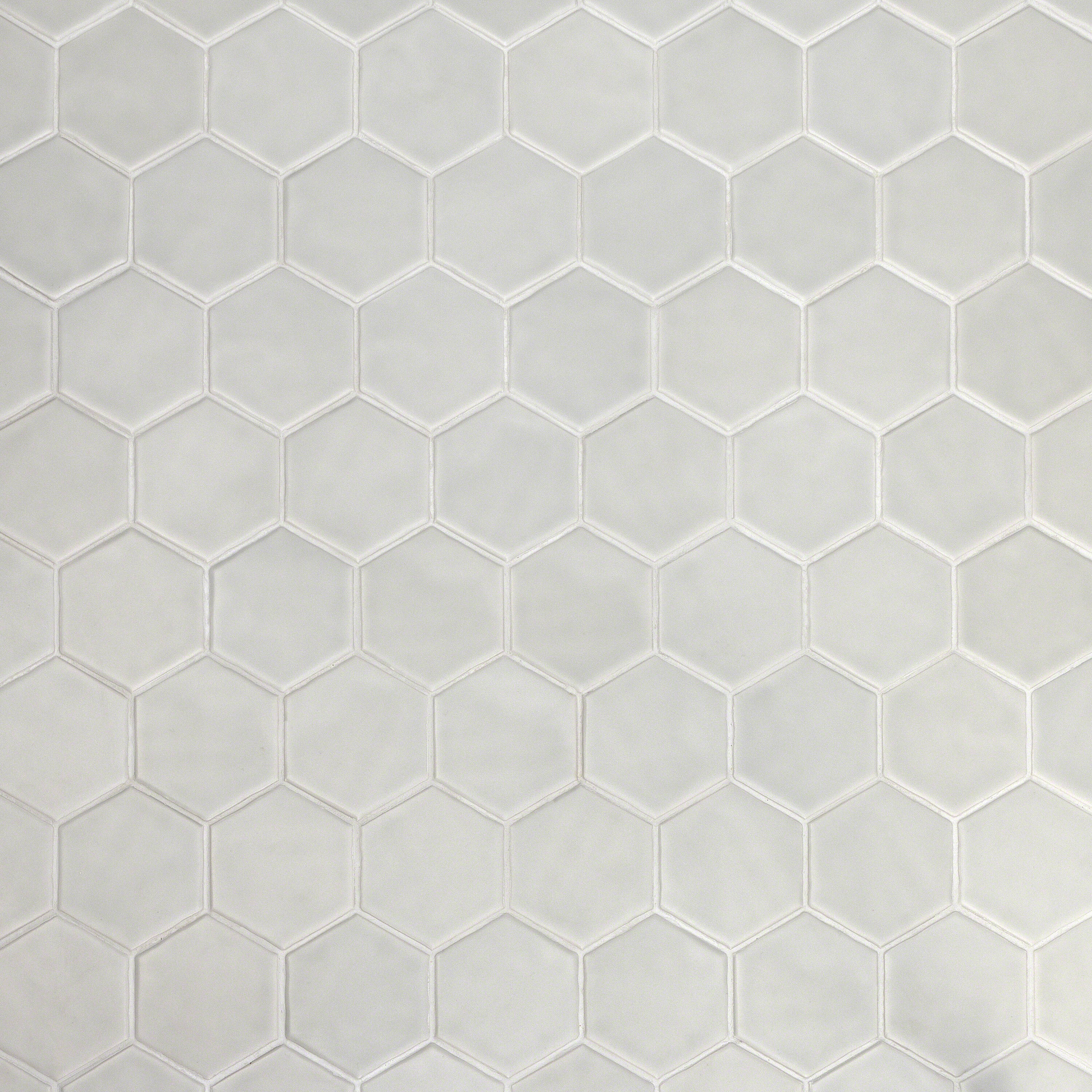 Artmore Tile EXT3RD100436 Milton Gray 11-in x 12-in Matte Ceramic Cement Look Hexagon Mosaic Floor and Wall Tile (0.96-sq. ft/ Piece)