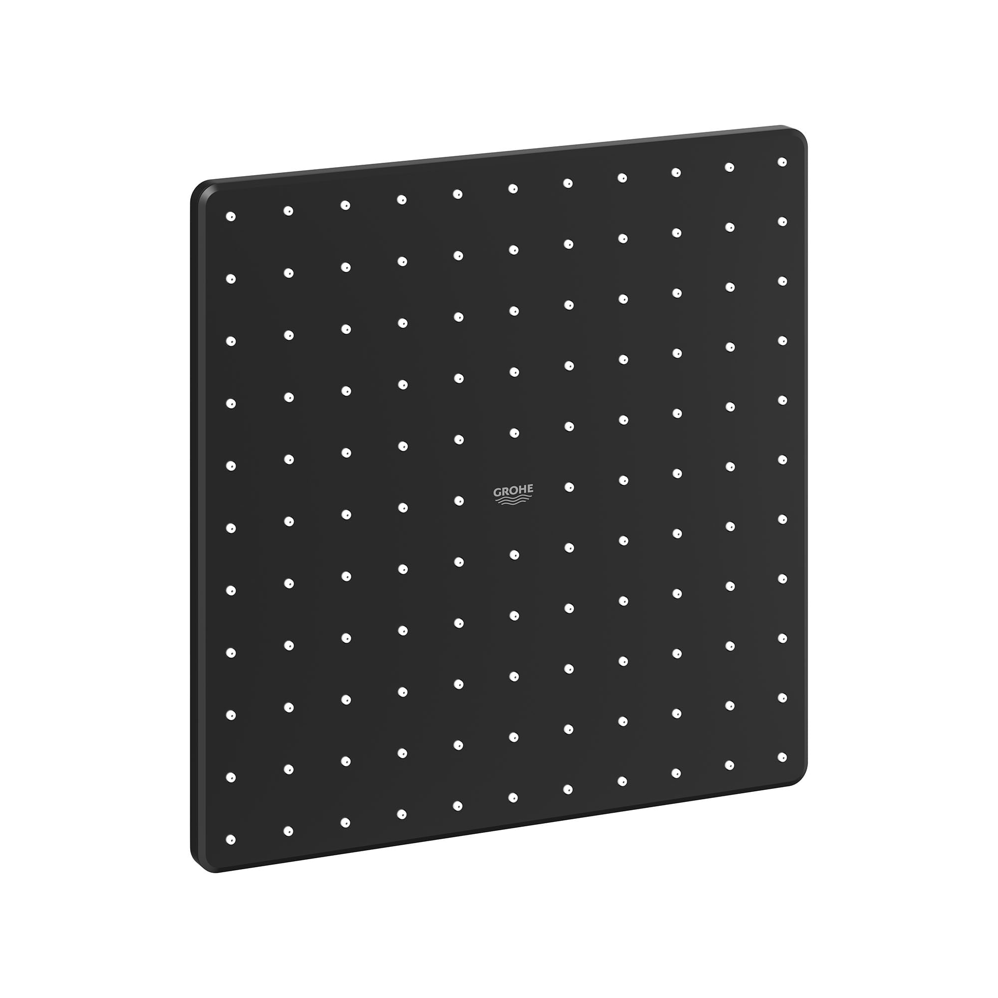 GROHE 265702430 Matte Black Sold separately Single function 12.19-Inches Square Shower Faucet