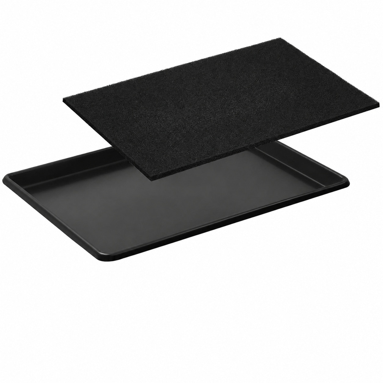 Aoibox  1 Set 27 x 20 x 1 4 Oil Drain Drip Pan For Car With Square no Splatter Pad Oil Drip Tray With Mat Oil Pans