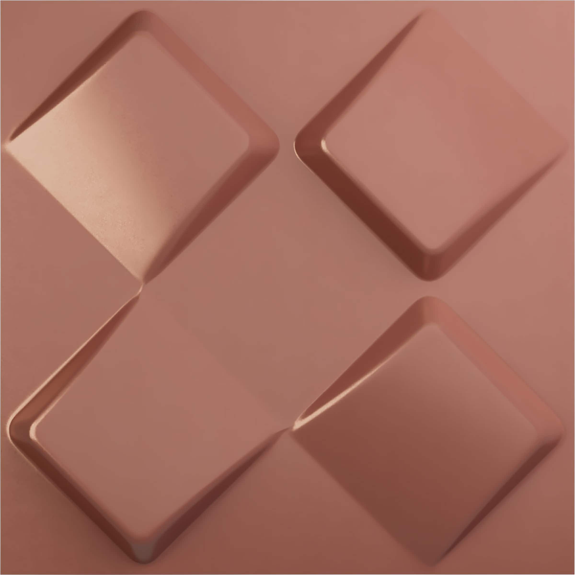 Ekena Millwork WP20X20BYFCP-CASE-12 19-5/8-in x 19-5/8-in Embossed Paintable/Stainable Pink PVC Wall Panel ( 12 -Pack, Covers 32.04-sq ft )