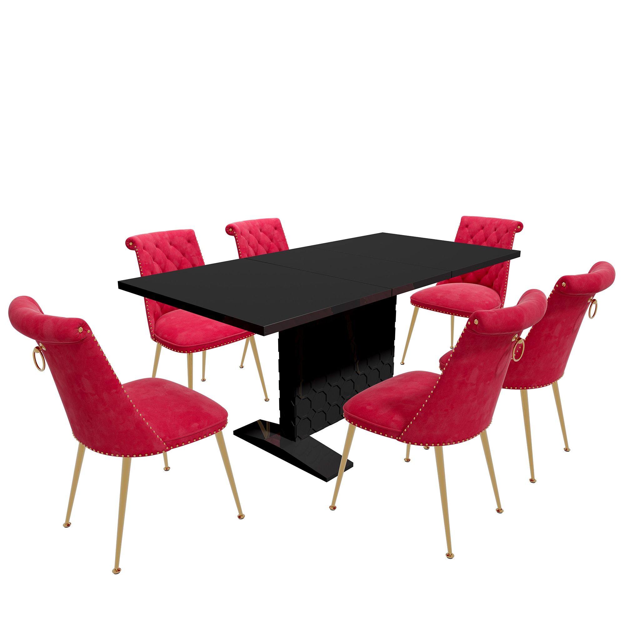 Clihome CL-ST1-BK703ROSE Dining-Sets - View #2