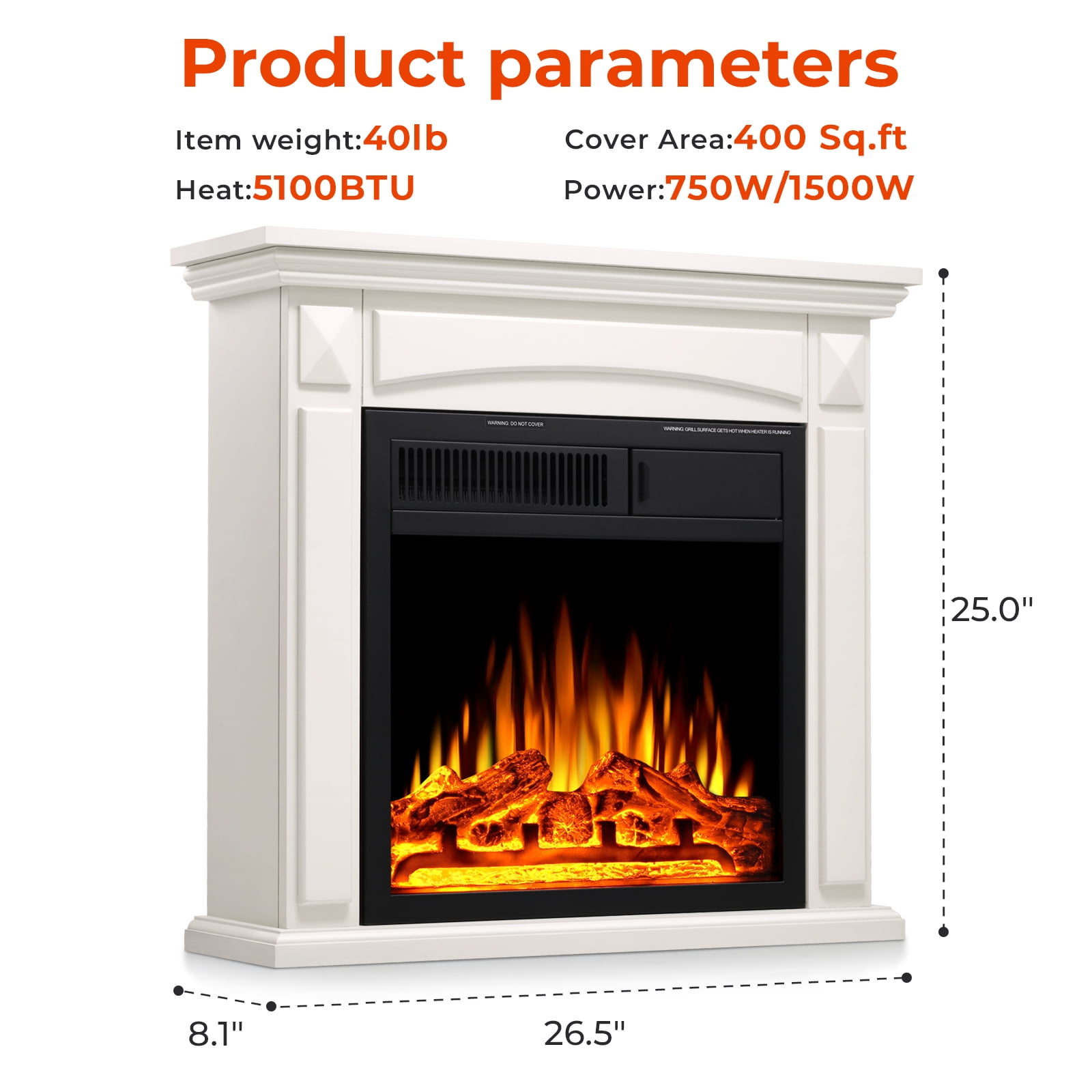 Antarctic Star LSAS-1806W Electric-Fireplaces - View #7
