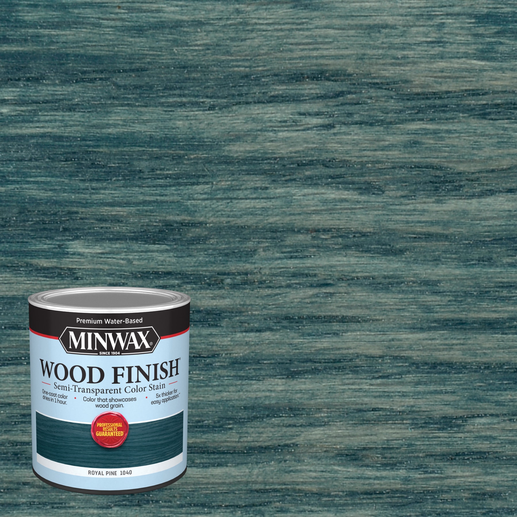 1 qt. TIS-043 North Sea Transparent Water-Based Fast Drying Interior Wood  Stain