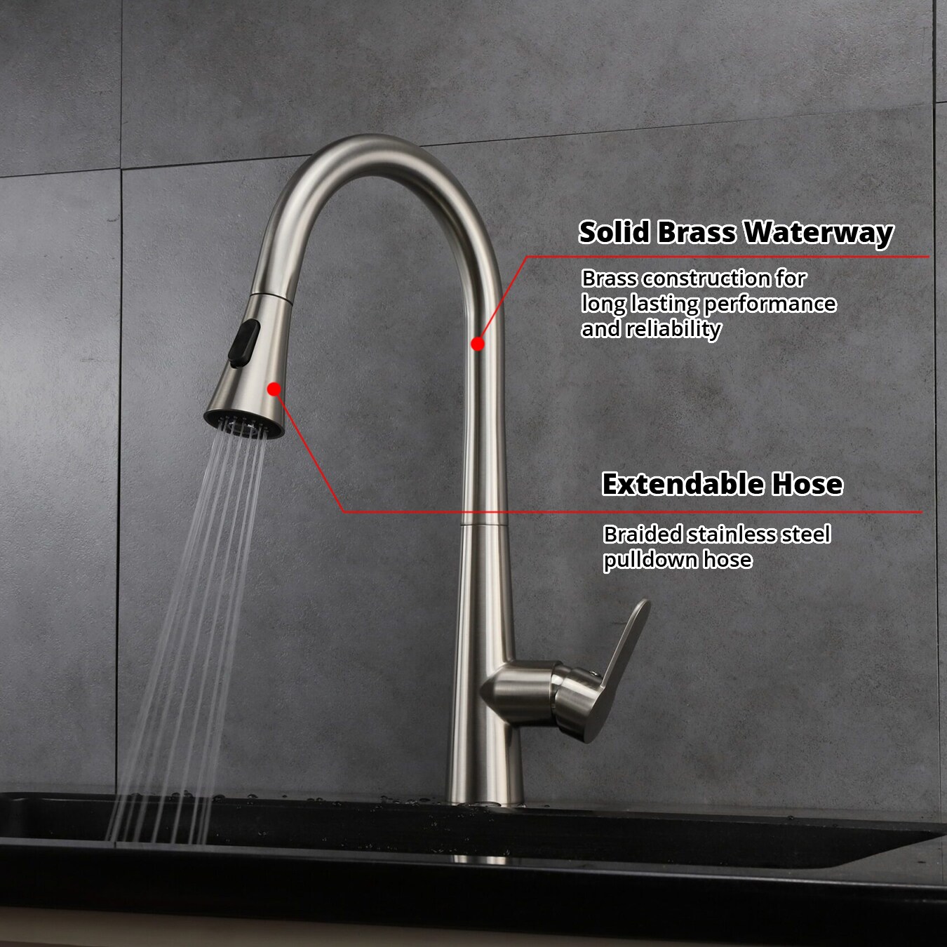 Lexora LKFS7011BN Kitchen-Faucets - View #3