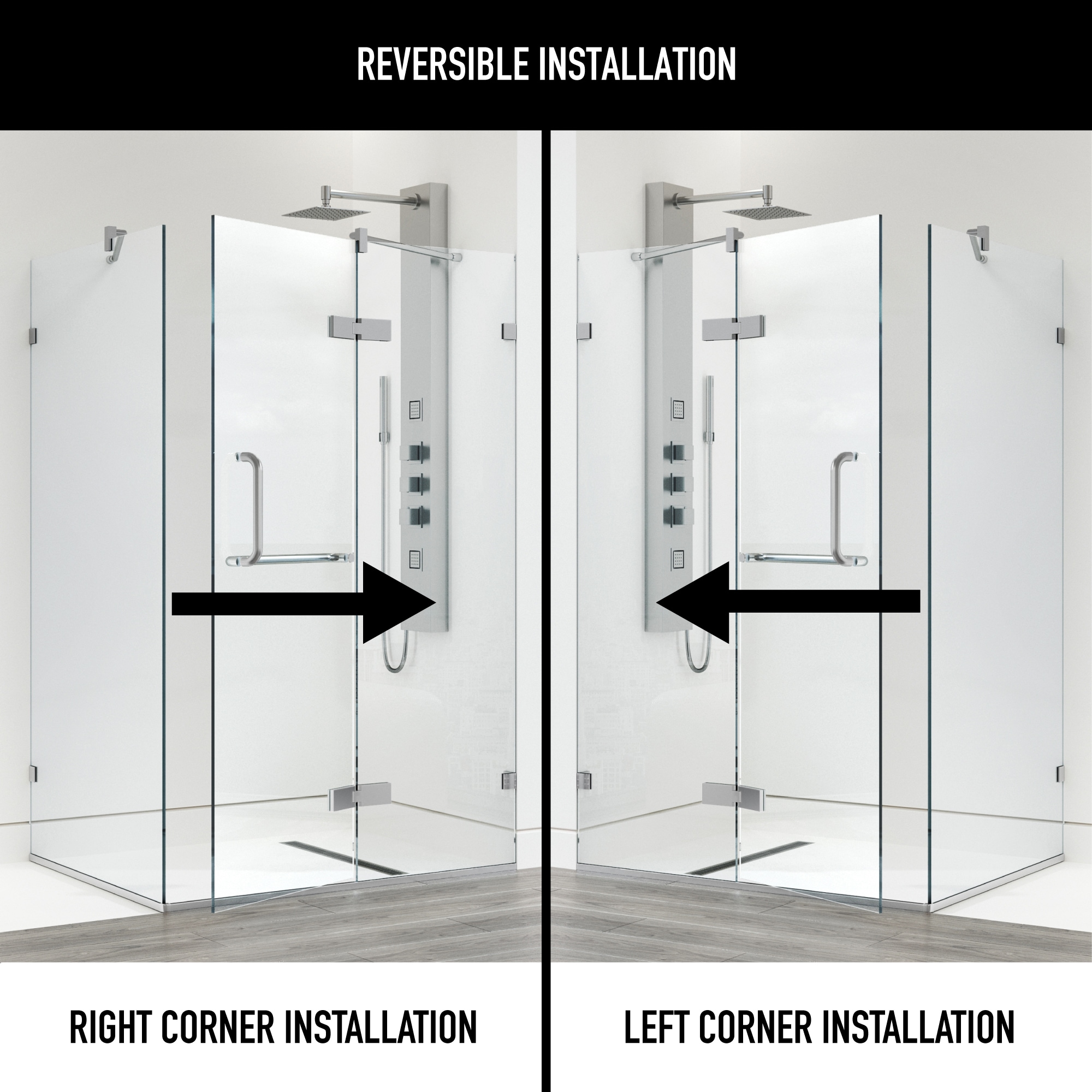 VIGO VG6011BNCL36 Shower-Doors - View #2