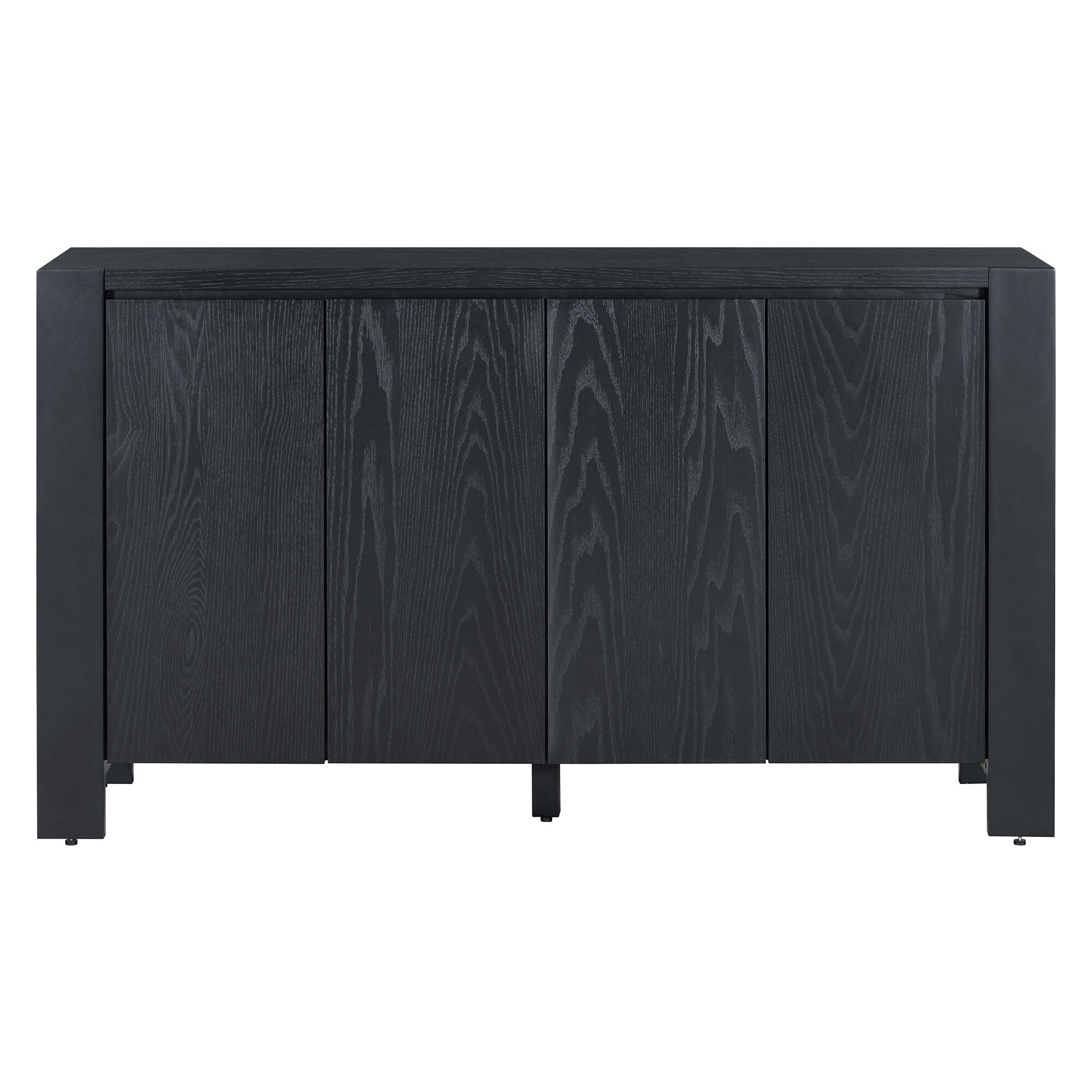 SINOFURN SYA330155BK Country Black Reclaimed wood Sideboard