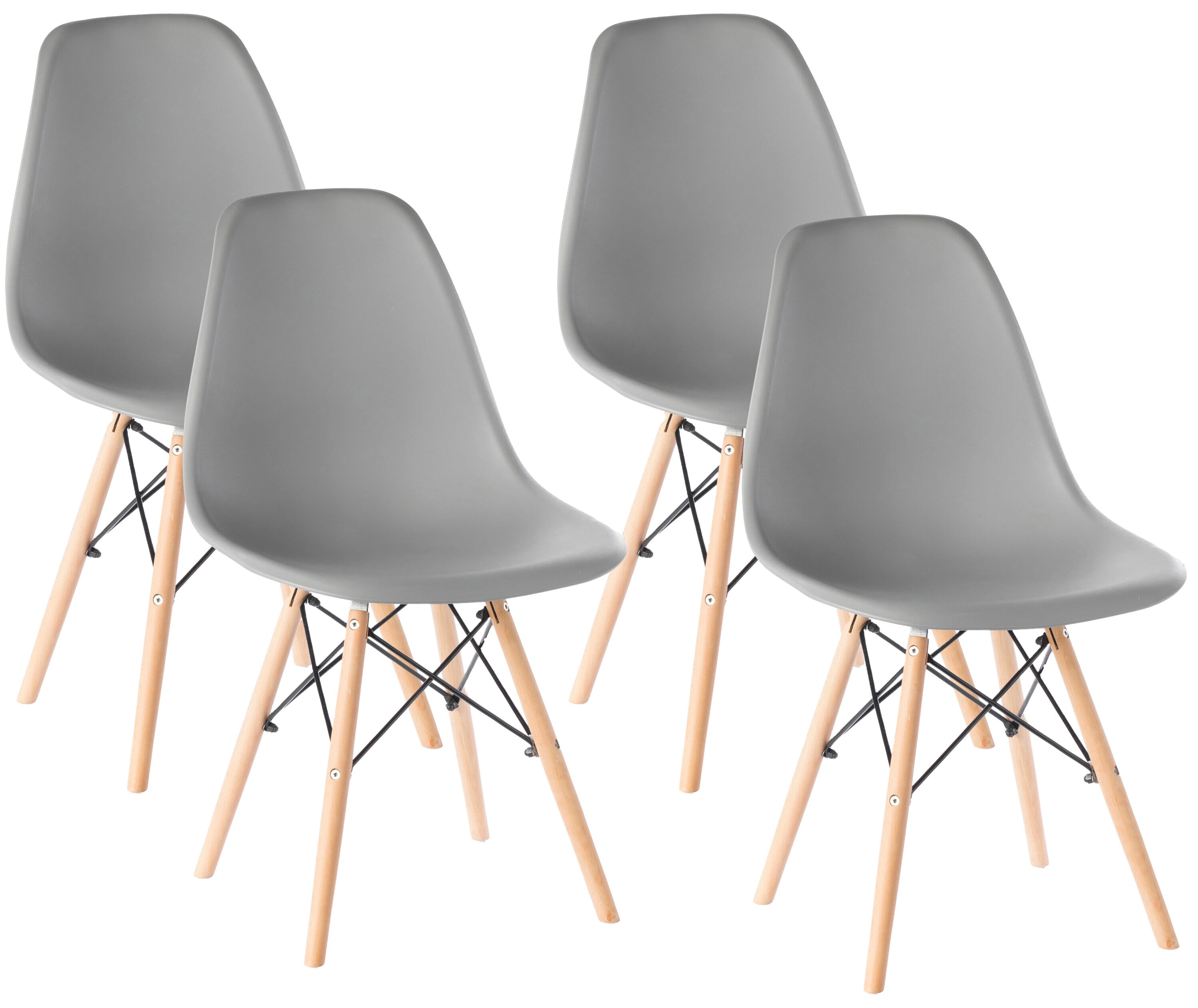 Bold Tones QI003746.GY.4 Casual Dining Side Chair (Wood Frame)