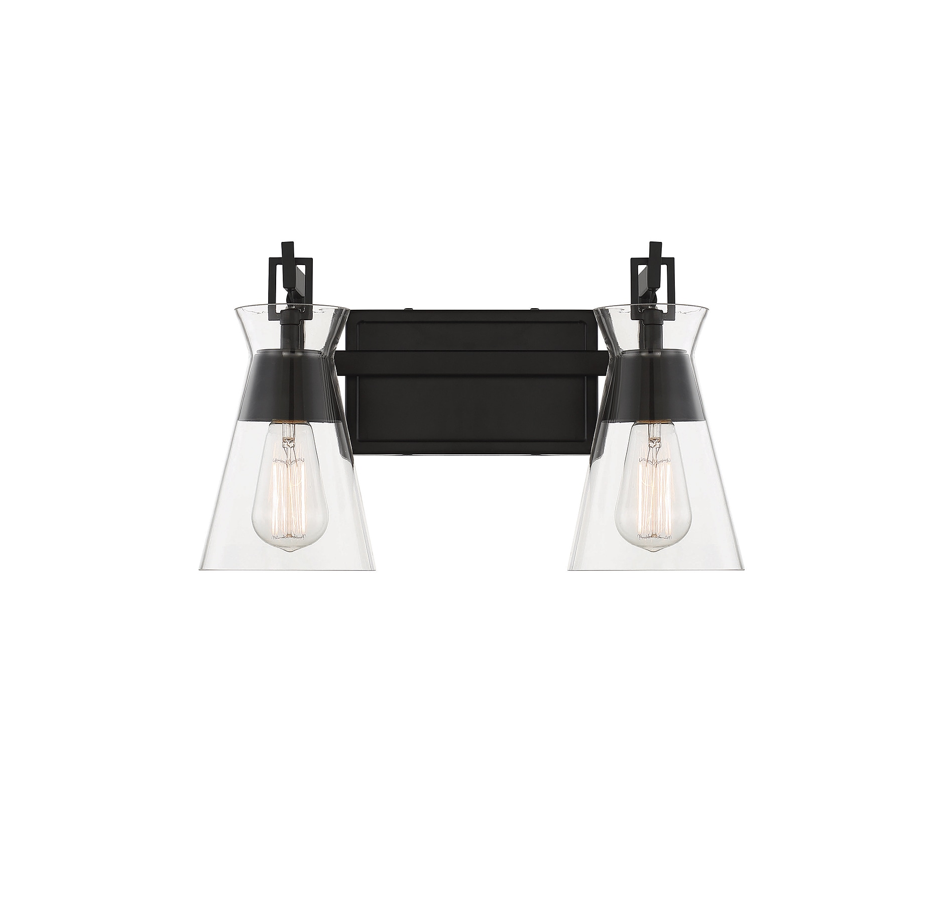 Savoy House Essentials 8-1830-2-BK Lakewood 16-in 2 -Light Matte Black Transitional Vanity light