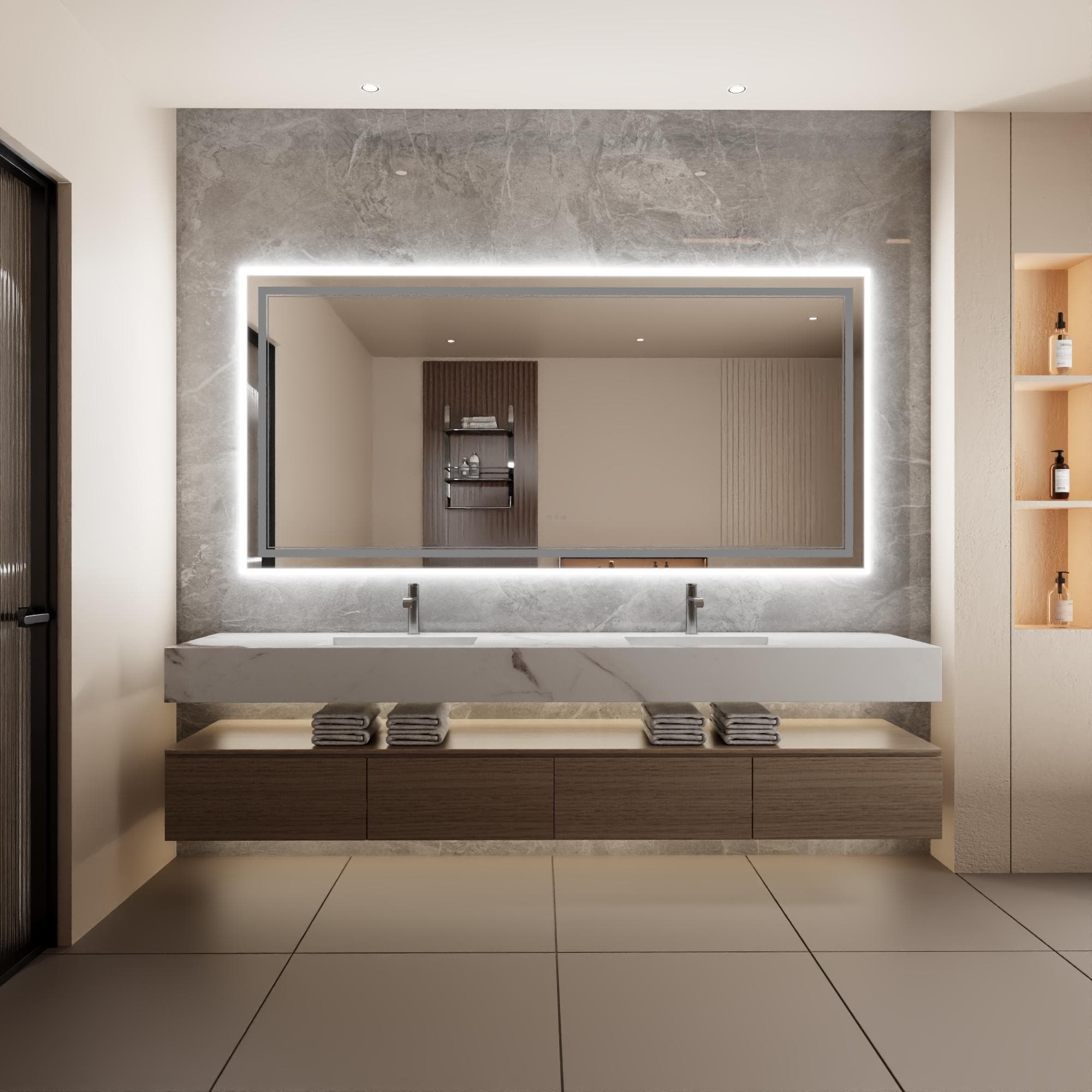 Bayfeve BFXB-17S4084-MIR Framed-Bath-Mirrors - View #17