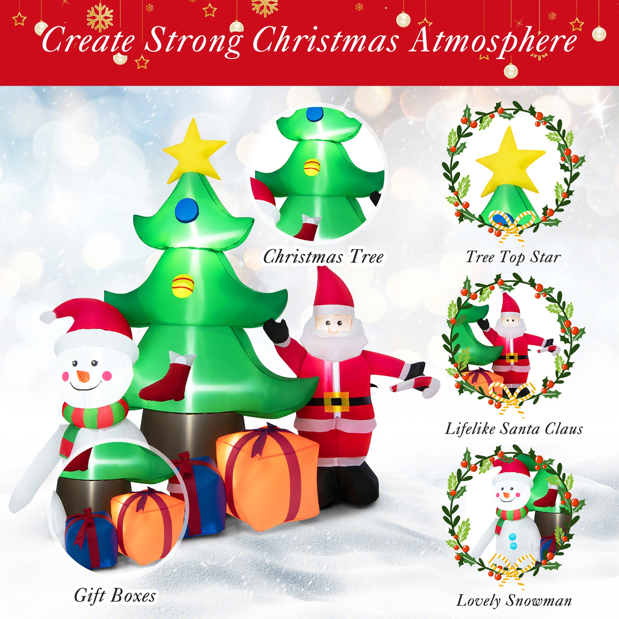 Costway LWS00698 Christmas-Inflatables - View #4