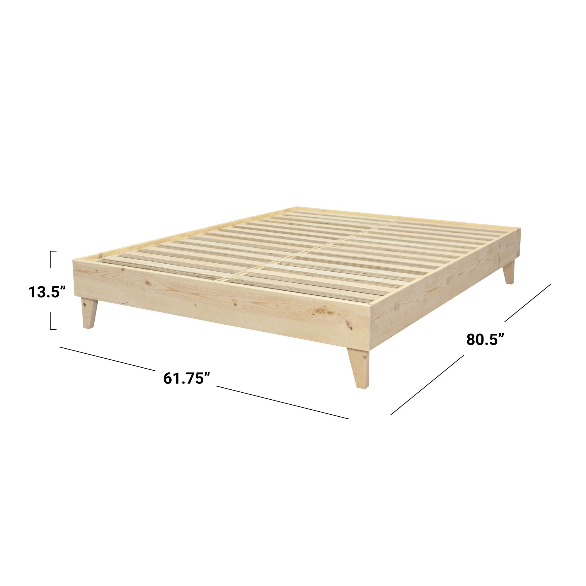 ELuxury Natural Queen Bed Frame At Lowes.com