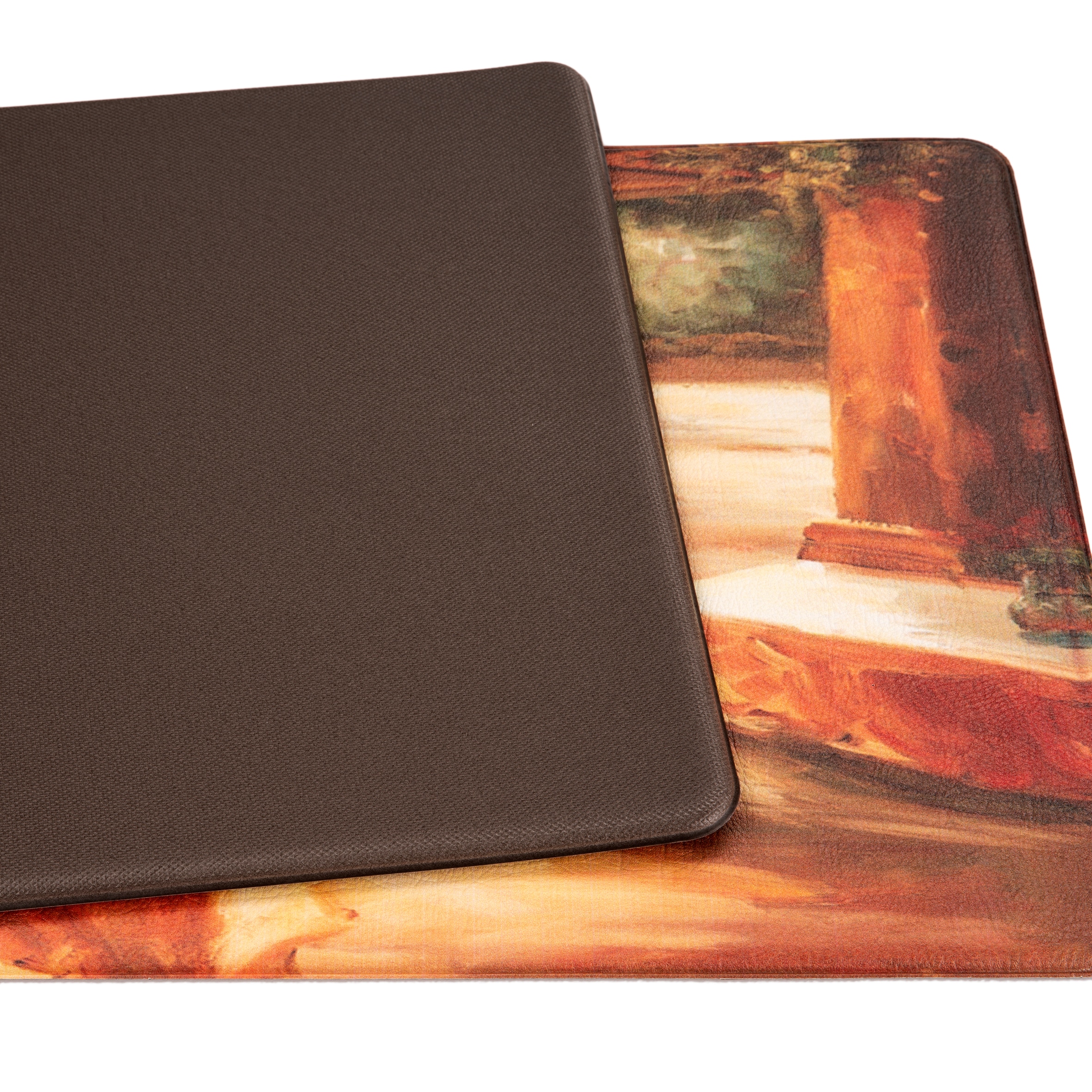 Village Restaurant Scenery Anti-Fatigue PVC Kitchen Mat