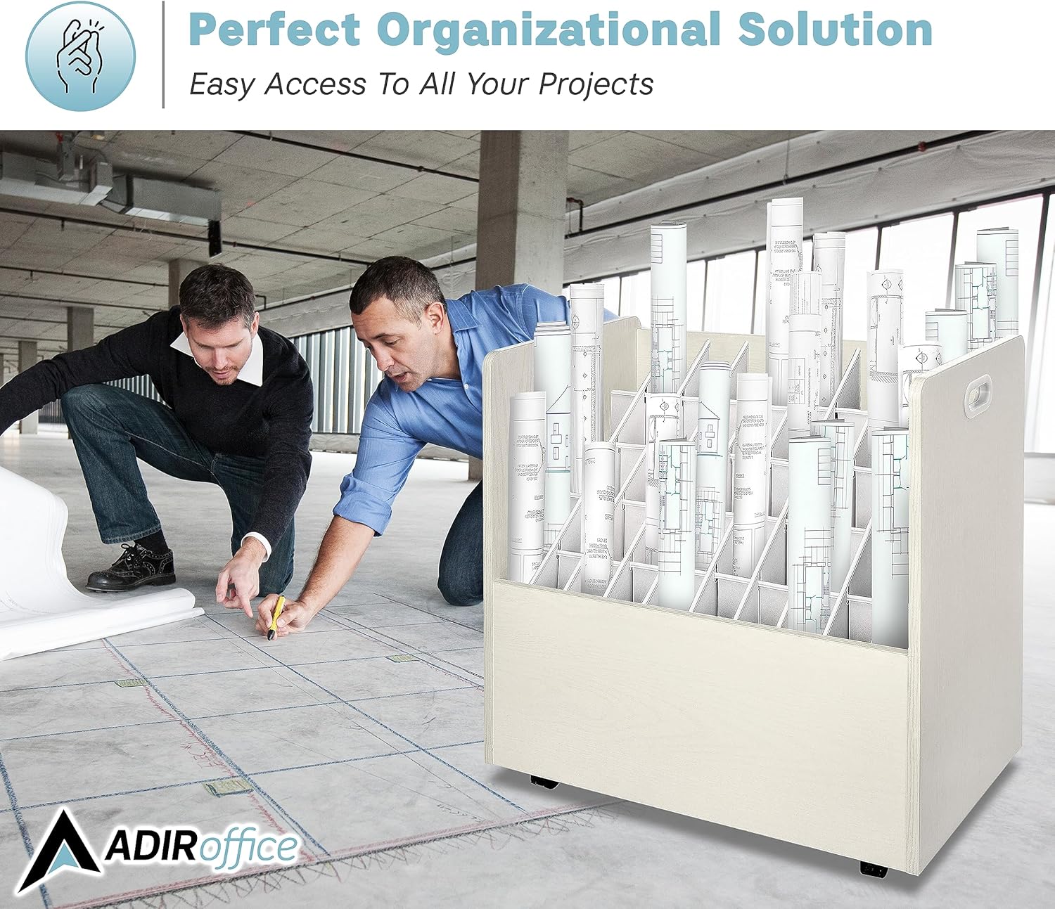 AdirOffice WHI626 Office-Accessories - View #10