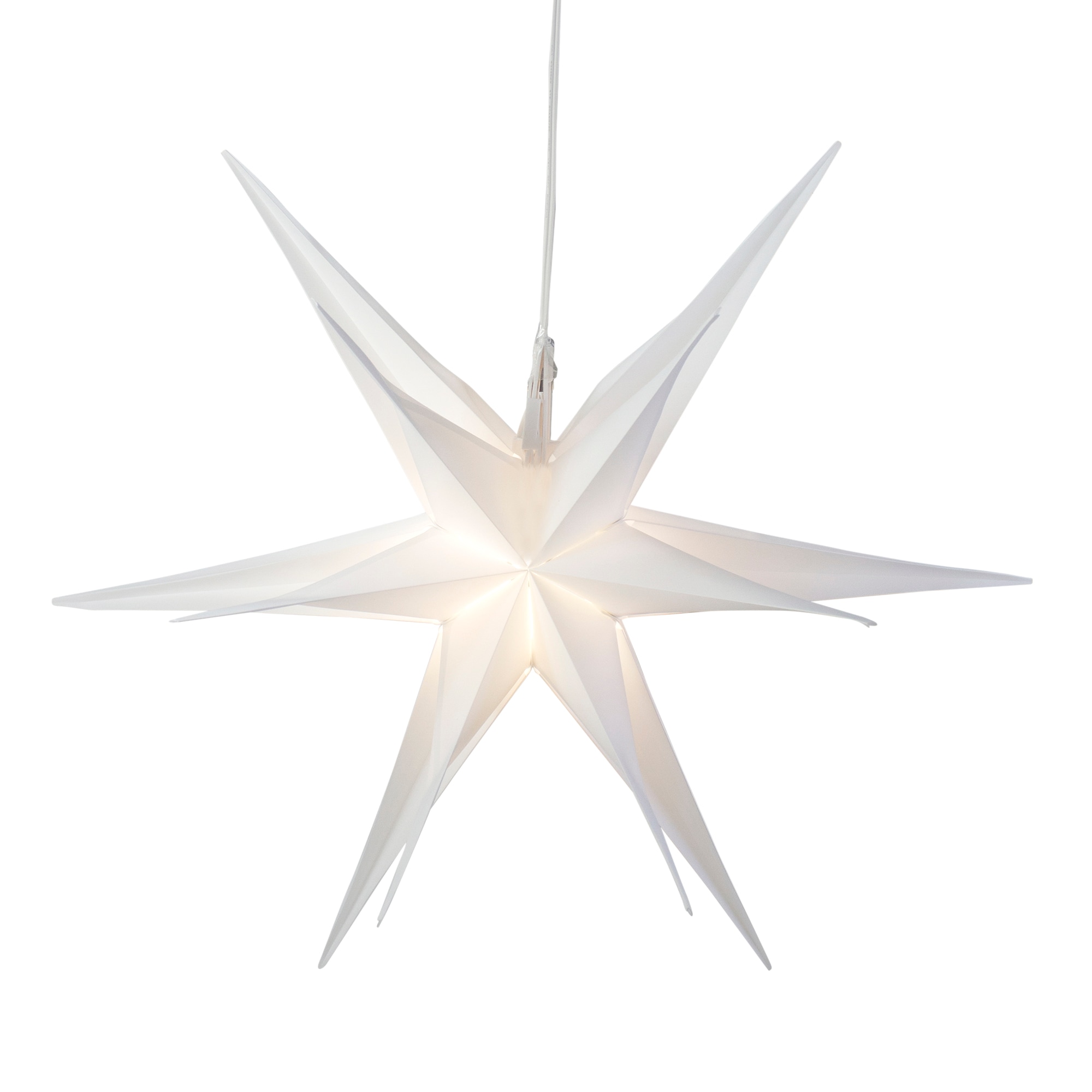 Kringle Traditions Frosted LED Moravian Star Light, 14, Clear