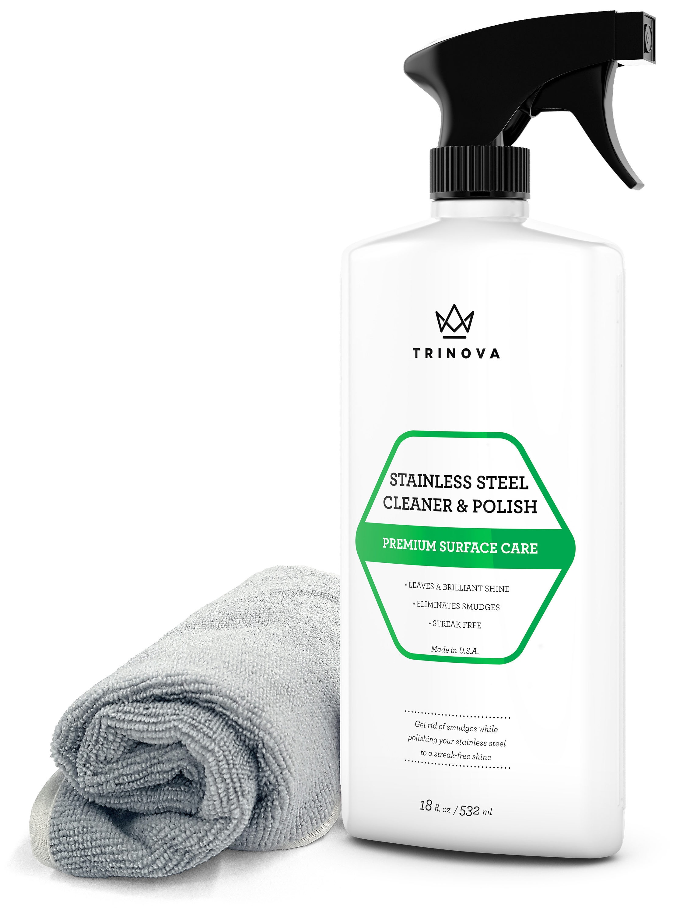 TriNova 18-fl oz Neutral Stainless Steel Cleaner in the Stainless